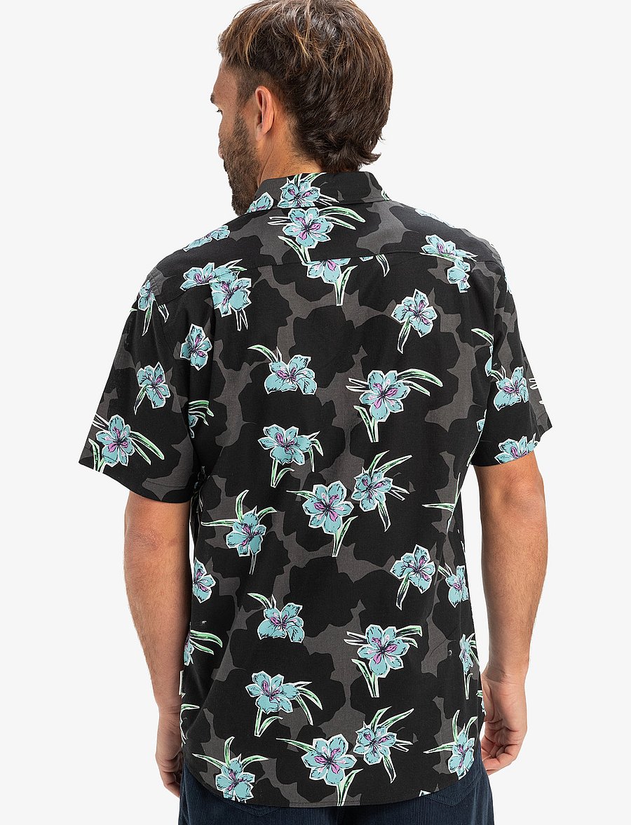 Quiksilver - APERO CLASSIC SS - oberteile & t-shirts - black backyards - 3