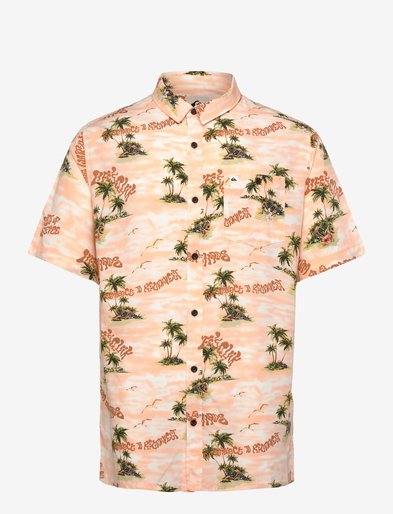 Quiksilver - SAFE PARADISE SS - toppar & t-shirts - peach parfait naturama 32x32 - 1