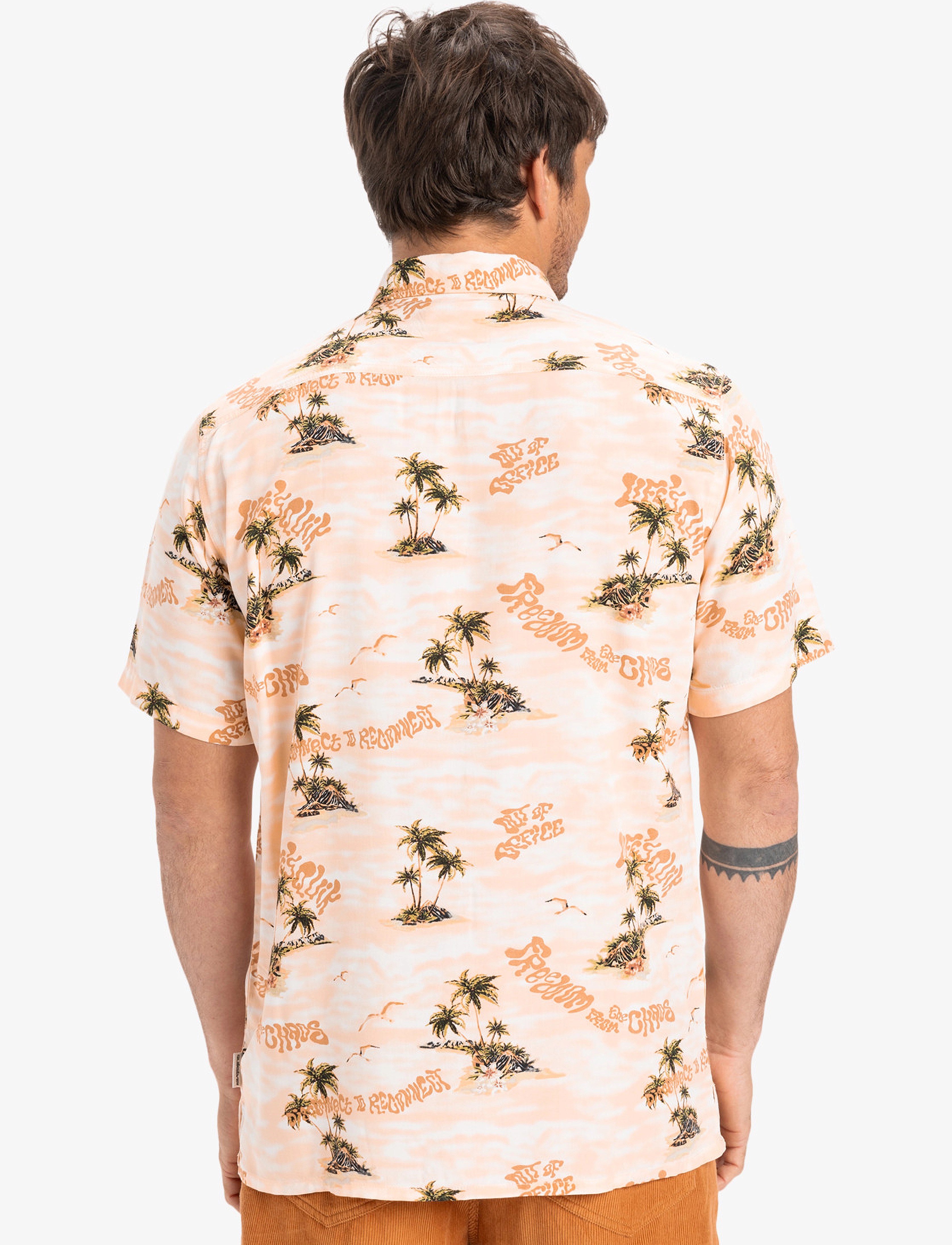 Quiksilver - SAFE PARADISE SS - oberteile & t-shirts - peach parfait naturama 32x32 - 3