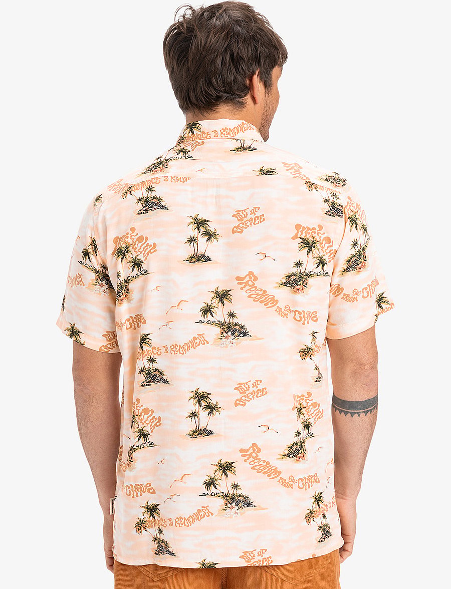 Quiksilver - SAFE PARADISE SS - oberteile & t-shirts - peach parfait naturama 32x32 - 3