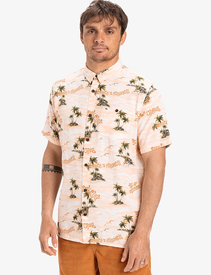Quiksilver - SAFE PARADISE SS - toppar & t-shirts - peach parfait naturama 32x32 - 5