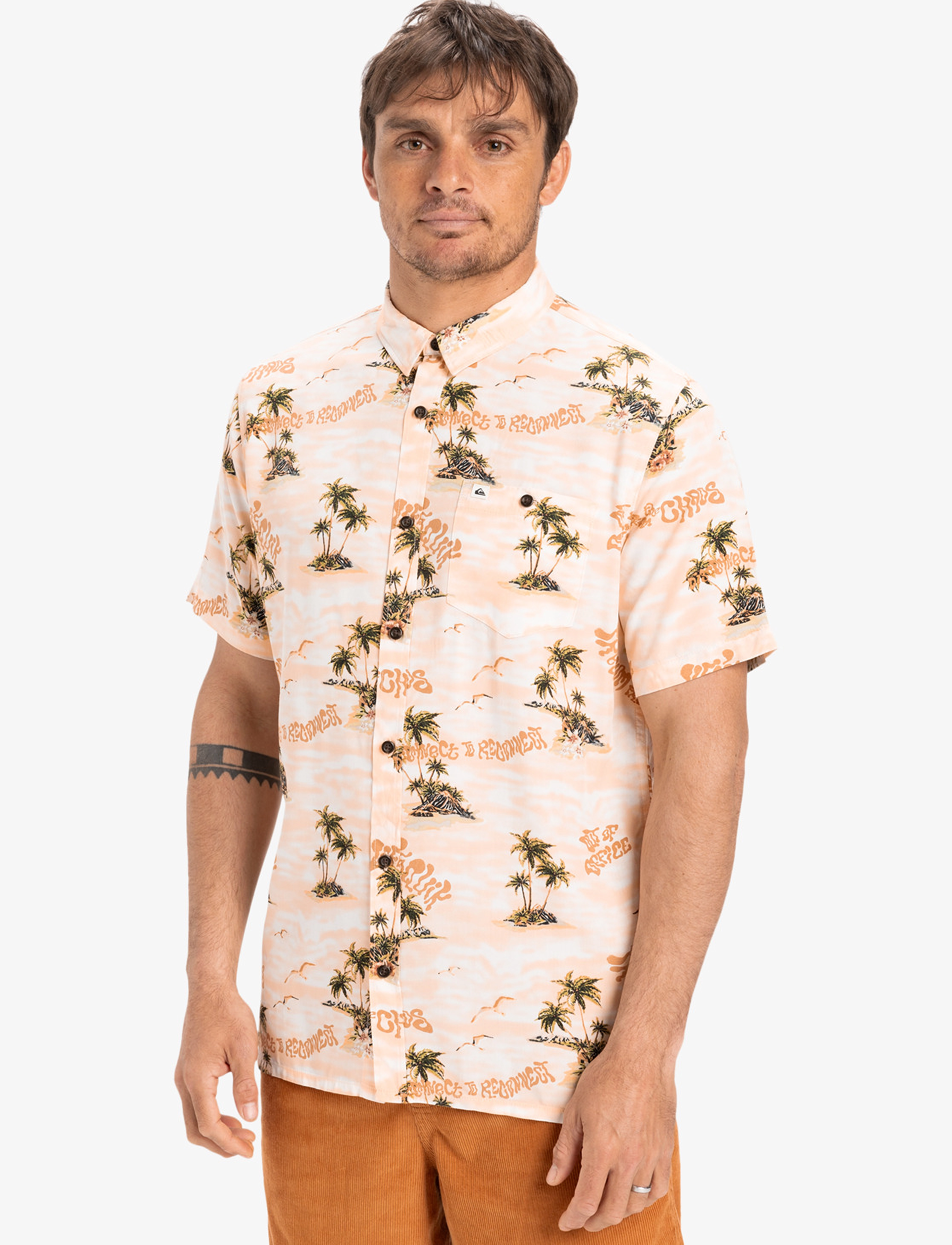 Quiksilver - SAFE PARADISE SS - oberteile & t-shirts - peach parfait naturama 32x32 - 5
