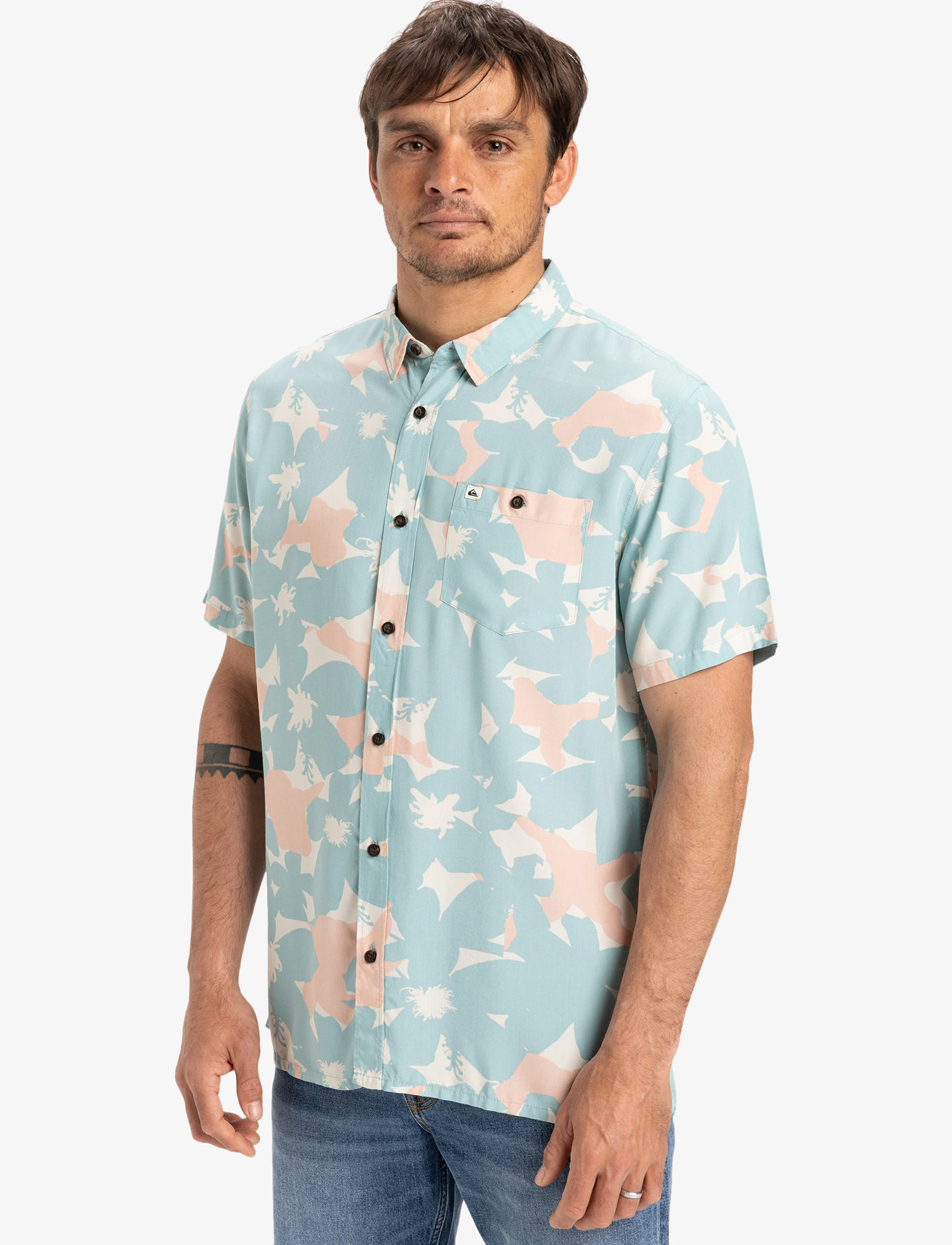 Quiksilver - SAFE PARADISE SS - hemden - aquifer handtman - 5