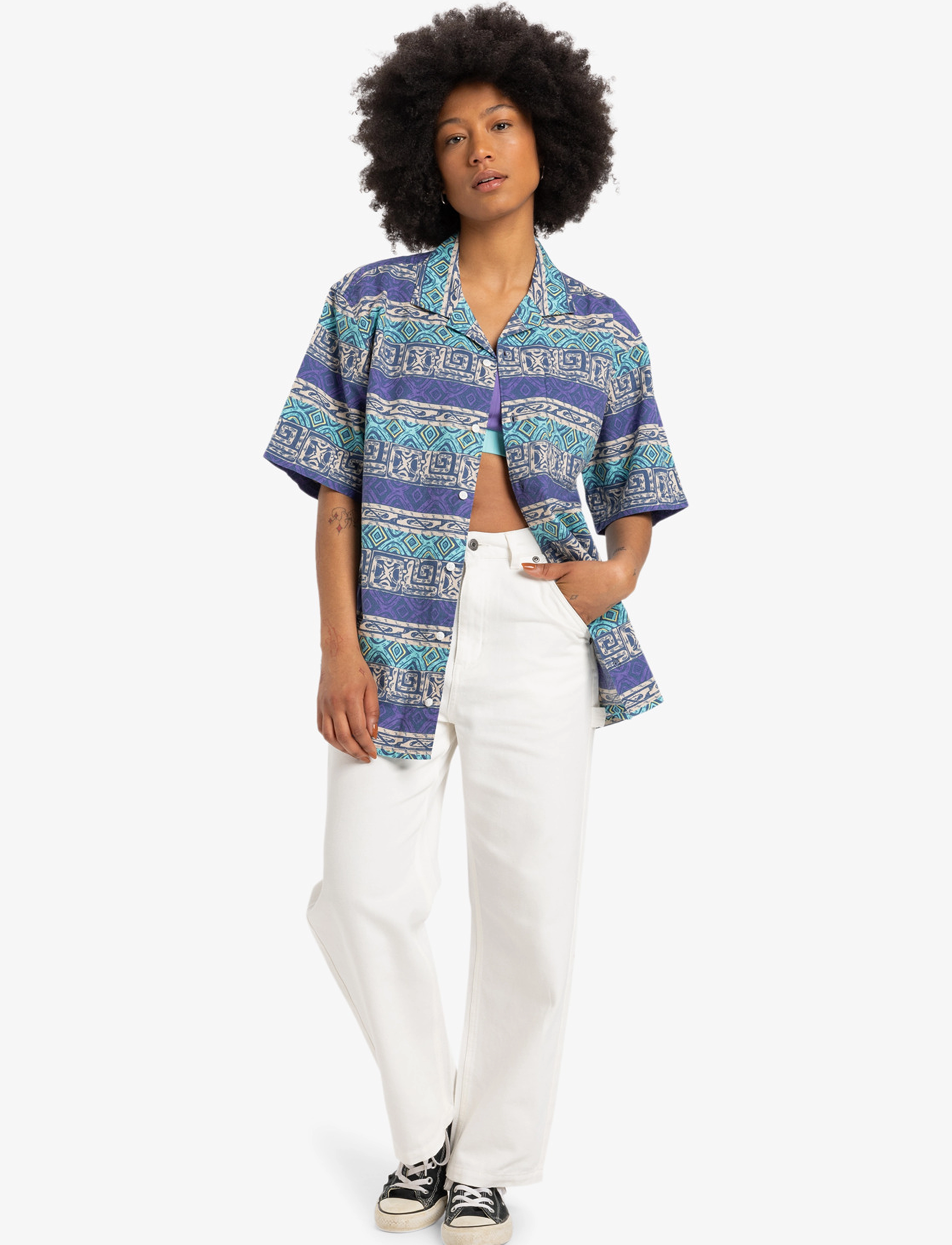 Quiksilver - GLOBAL HEAT SS - shirts - aqua sky global heat 32x32 - 4