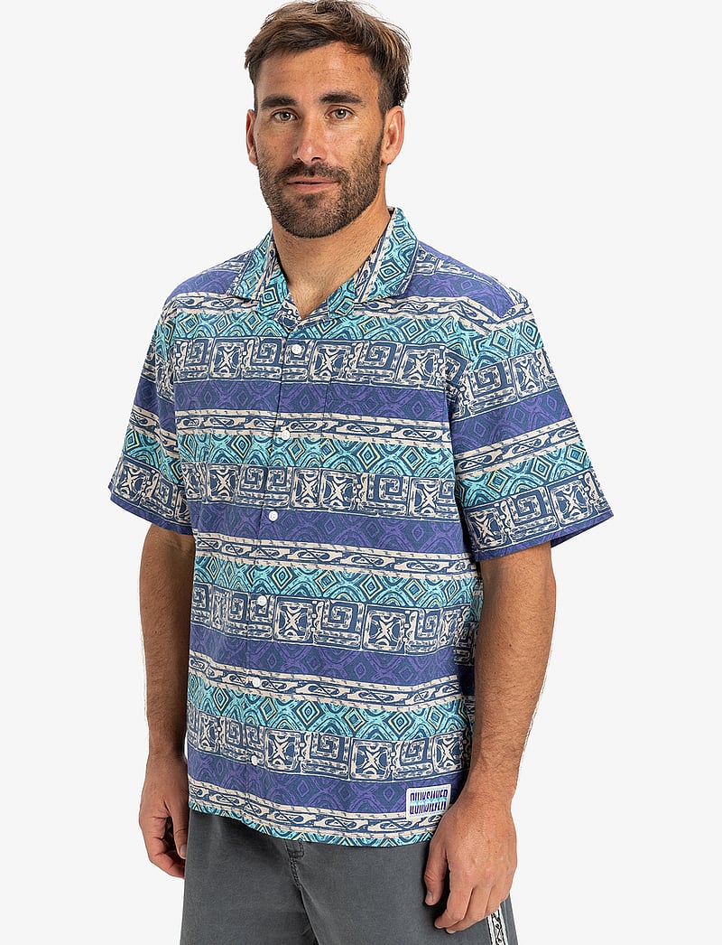 Quiksilver - GLOBAL HEAT SS - alussärgid ja t-särgid - aqua sky global heat 32x32 - 5