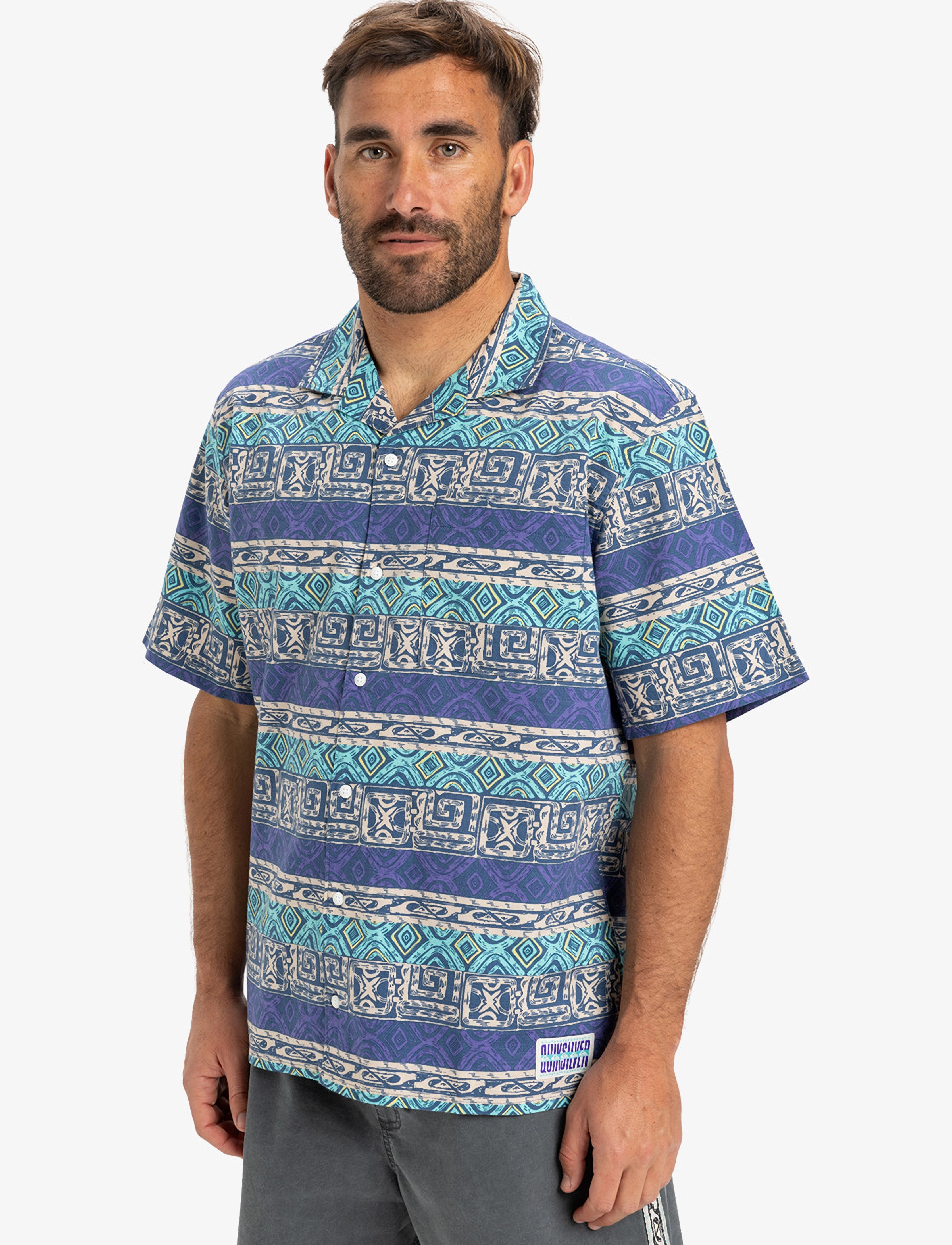 Quiksilver - GLOBAL HEAT SS - toppar & t-shirts - aqua sky global heat 32x32 - 5