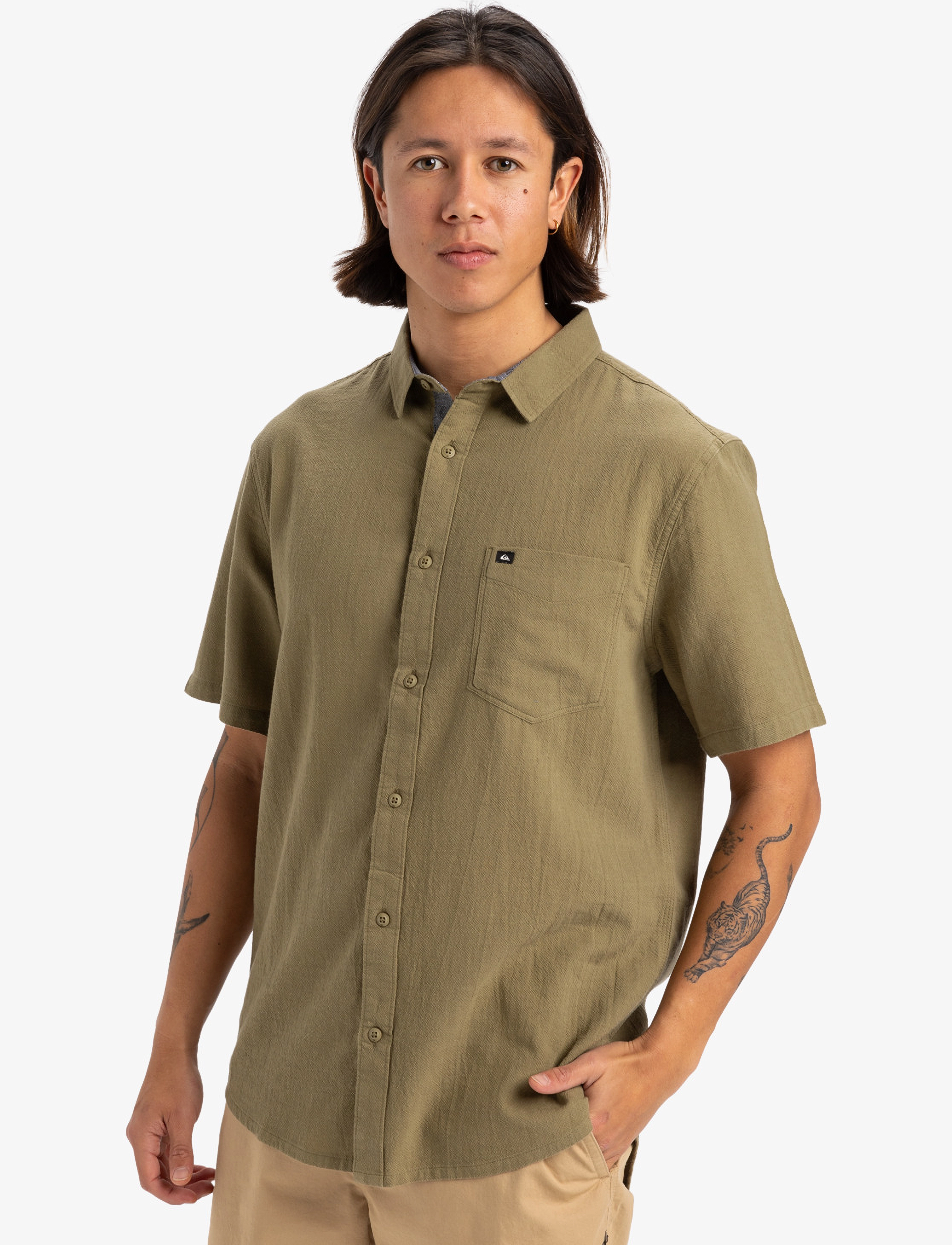 Quiksilver - TIME BOX - shirts - aloe - 5