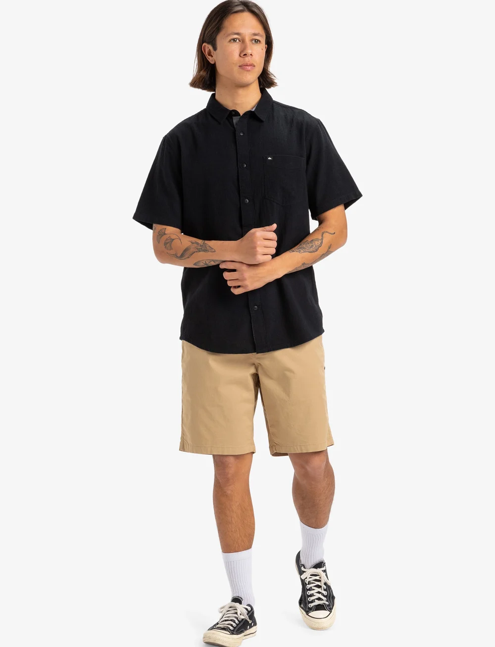Quiksilver - TIME BOX - toppe & t-shirts - black - 4