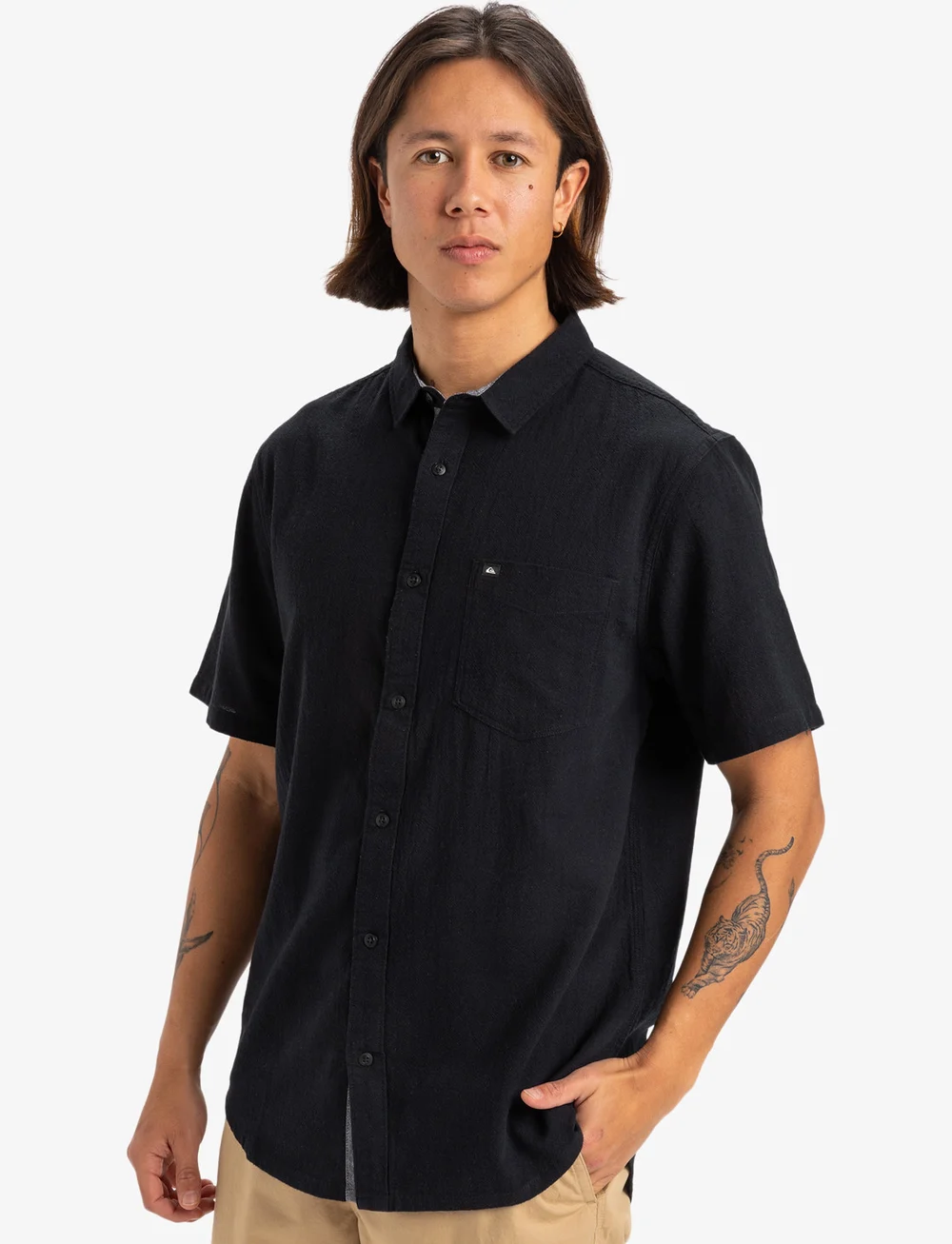 Quiksilver - TIME BOX - toppe & t-shirts - black - 5