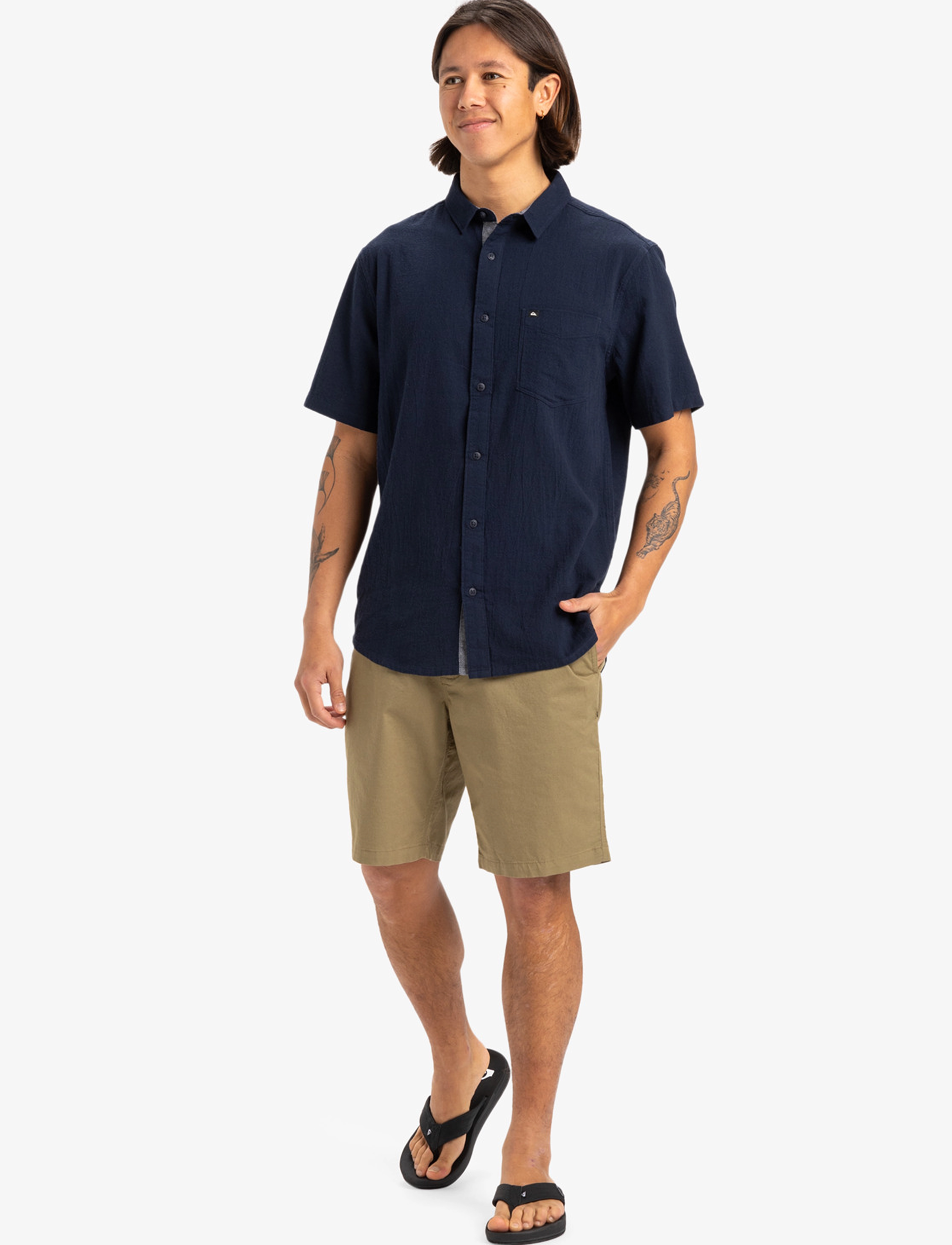 Quiksilver - TIME BOX - kauluspaidat - dark navy - 4
