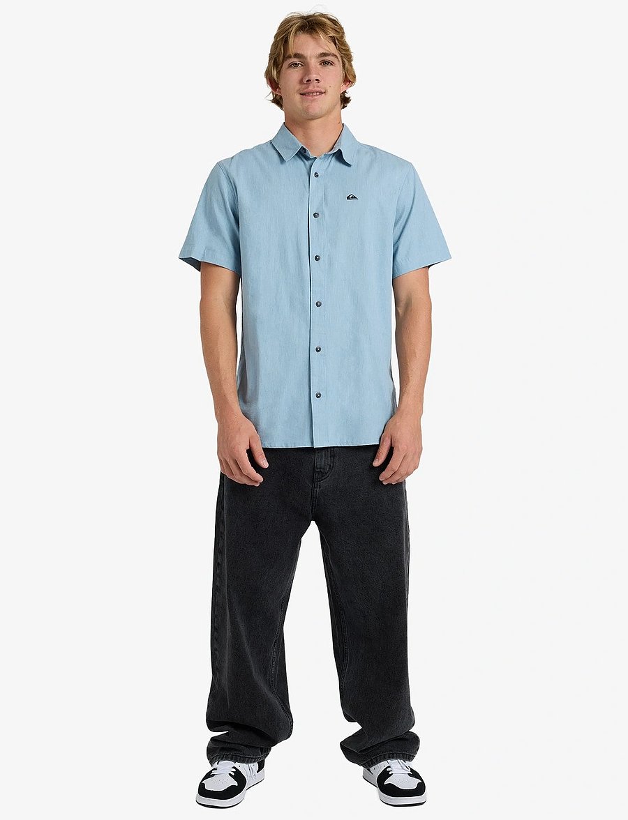Quiksilver - MW PREMIUM STRETCH SS - oberteile & t-shirts - ashley blue - 4