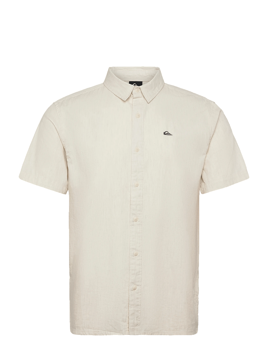 Quiksilver - MW PREMIUM STRETCH SS - oberteile & t-shirts - bone white - 1