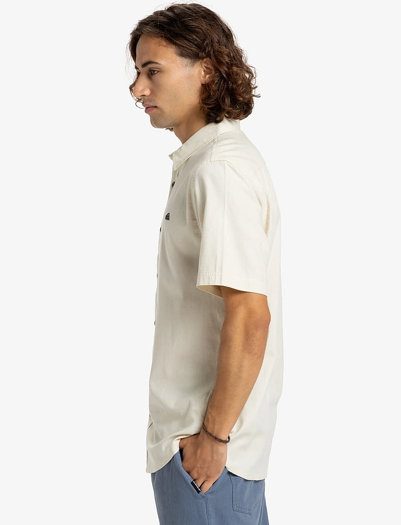 Quiksilver - MW PREMIUM STRETCH SS - toppe & t-shirts - bone white - 5