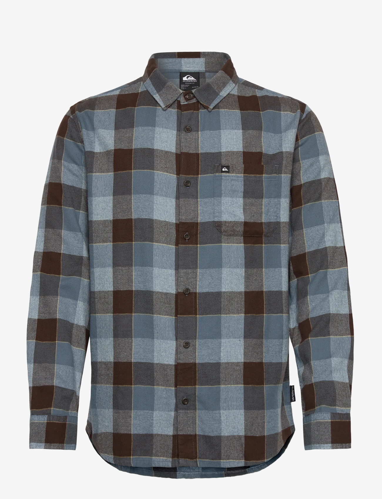 Quiksilver - MOTHERFLY PLAID LS SHIRT - tops & t-shirts - china blue motherfly check - 1