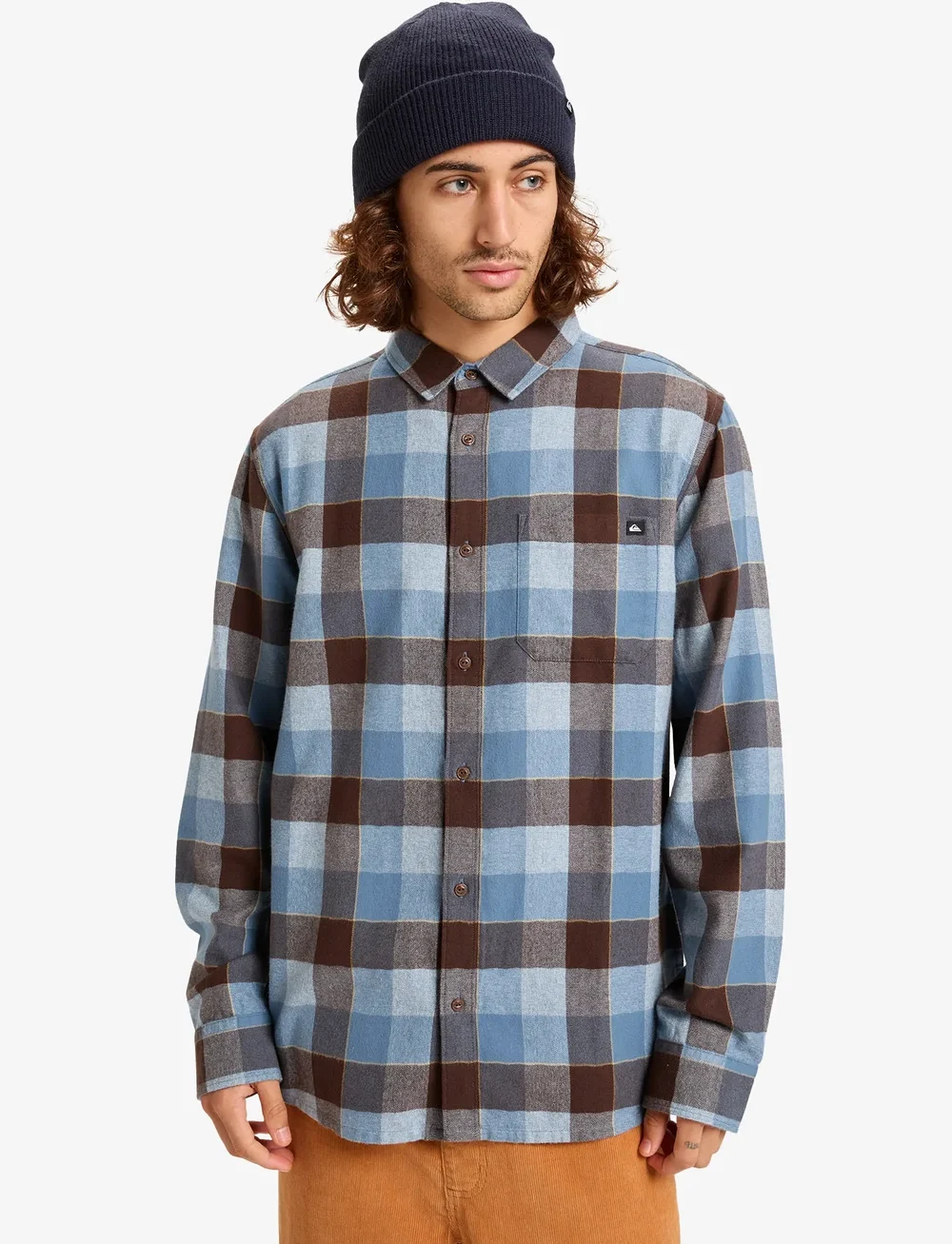 Quiksilver - MOTHERFLY PLAID LS SHIRT - tops & t-shirts - china blue motherfly check - 0