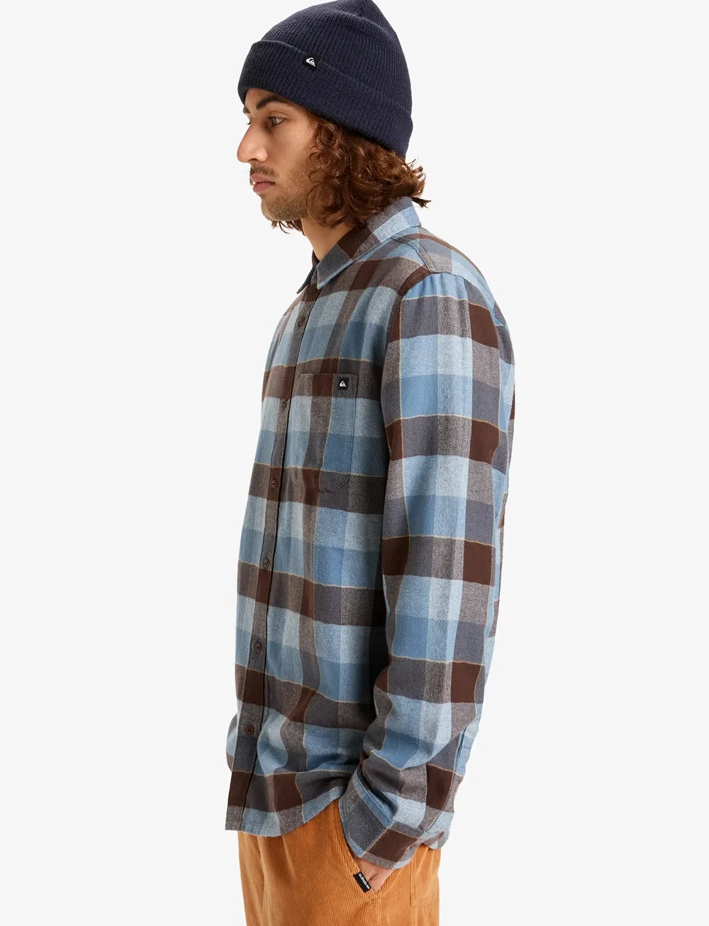 Quiksilver - MOTHERFLY PLAID LS SHIRT - tops & t-shirts - china blue motherfly check - 5