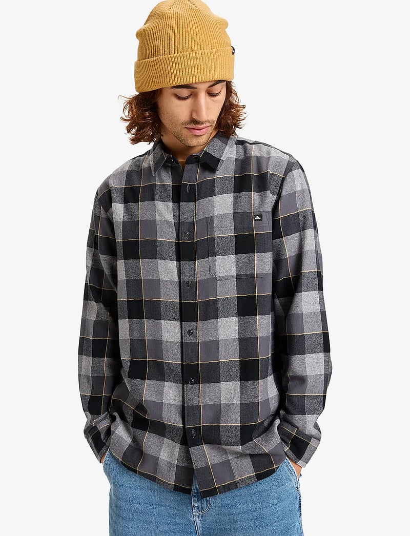 Quiksilver - MOTHERFLY PLAID LS SHIRT - tops & t-shirts - iron gate motherfly check - 0
