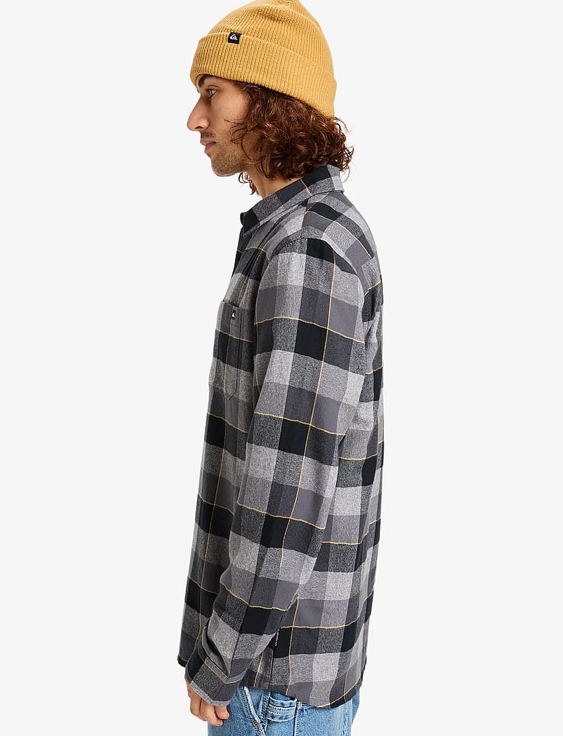 Quiksilver - MOTHERFLY PLAID LS SHIRT - tops & t-shirts - iron gate motherfly check - 5