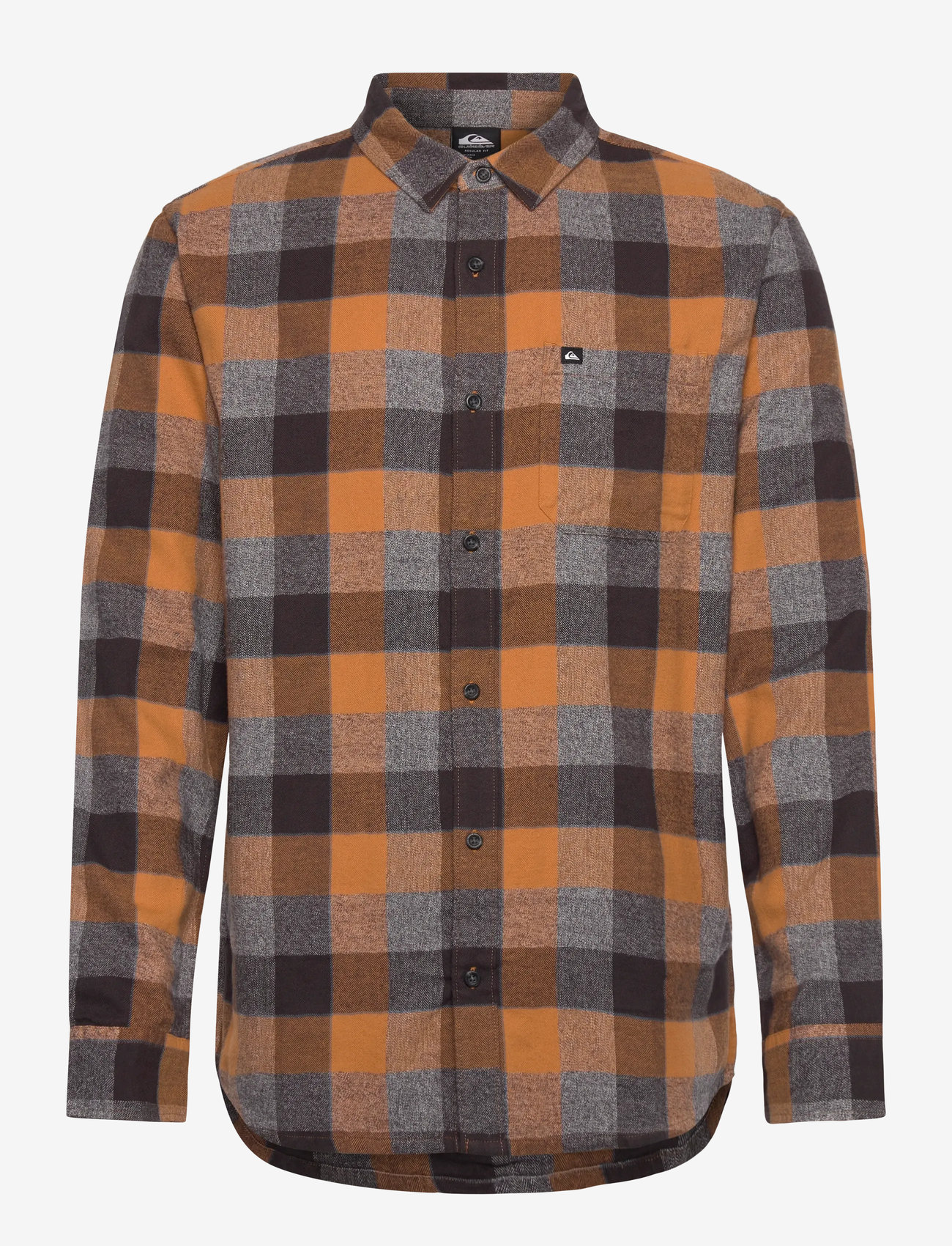 Quiksilver - MOTHERFLY PLAID LS SHIRT - alussärgid ja t-särgid - almond motherfly check - 1