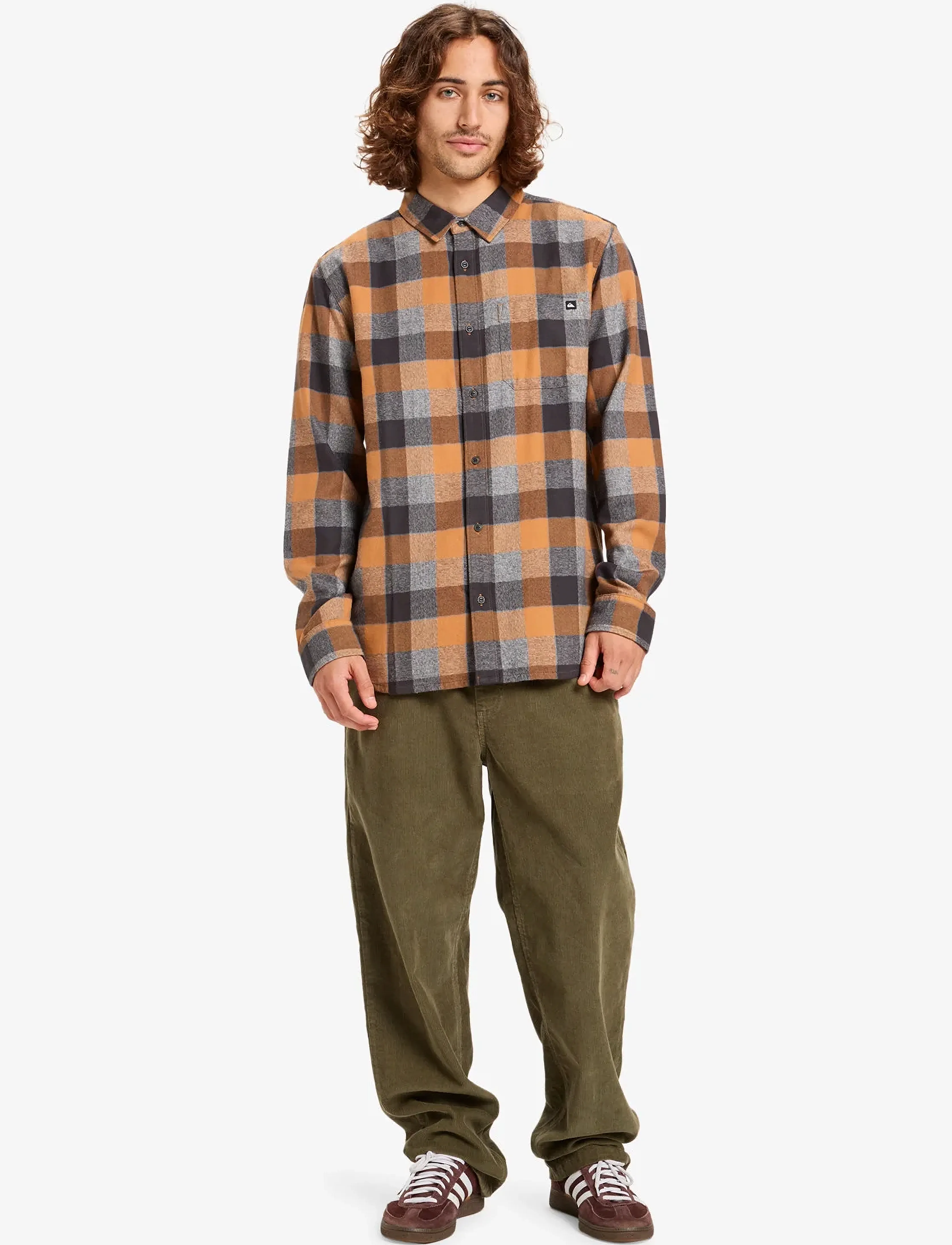 Quiksilver - MOTHERFLY PLAID LS SHIRT - almond motherfly check - 4