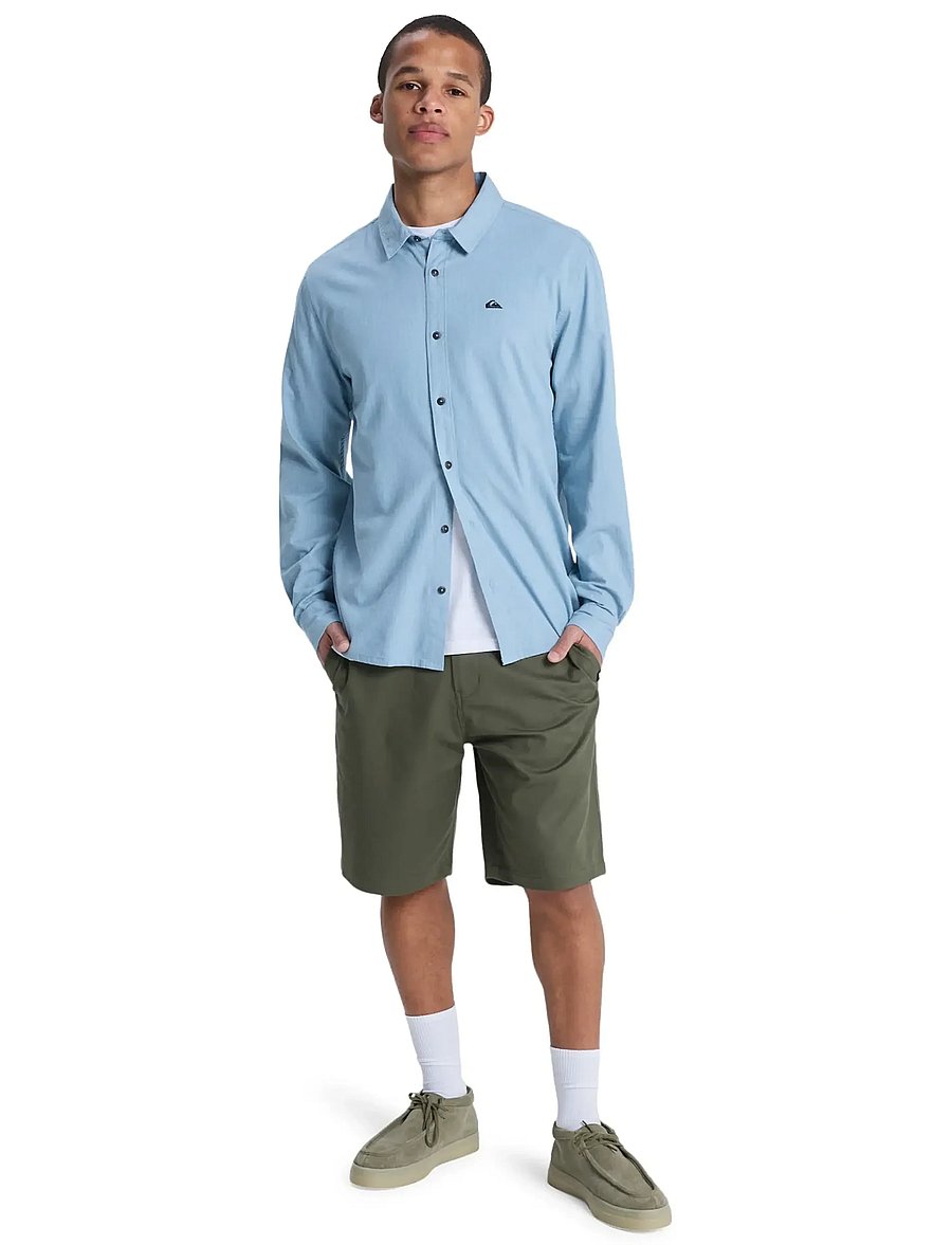 Quiksilver - MW PREMIUM STRETCH LS - toppar & t-shirts - ashley blue - 2