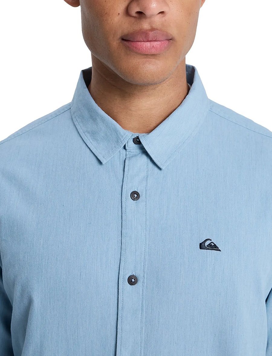 Quiksilver - MW PREMIUM STRETCH LS - toppar & t-shirts - ashley blue - 3