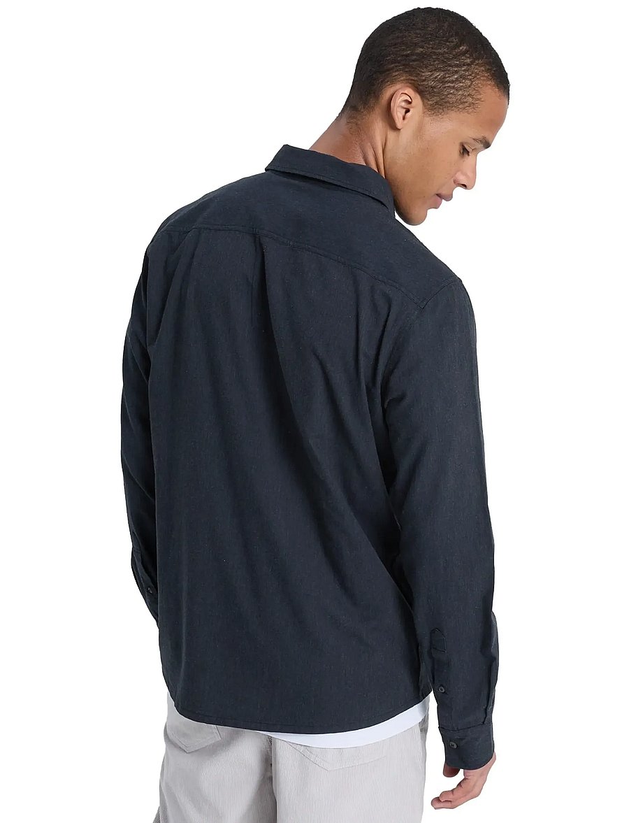 Quiksilver - MW PREMIUM STRETCH LS - oberteile & t-shirts - black - 3