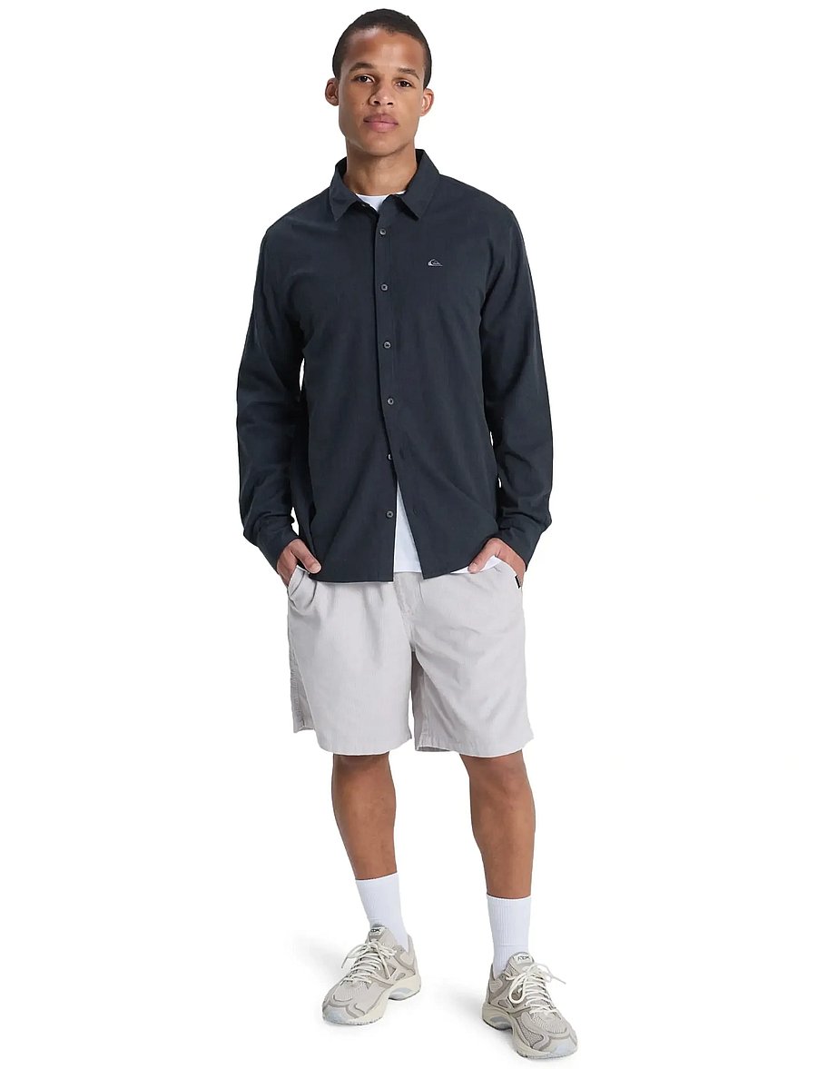 Quiksilver - MW PREMIUM STRETCH LS - oberteile & t-shirts - black - 4