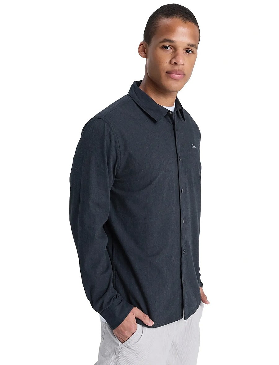 Quiksilver - MW PREMIUM STRETCH LS - oberteile & t-shirts - black - 5