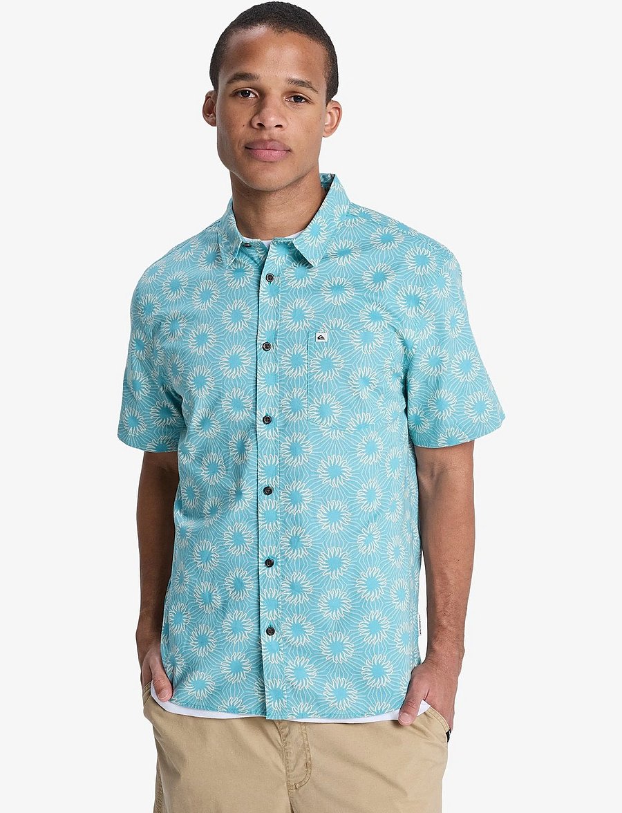 Quiksilver - APERO CLASSIC SS - oberteile & t-shirts - aqua ocean mayhem 32 - 0