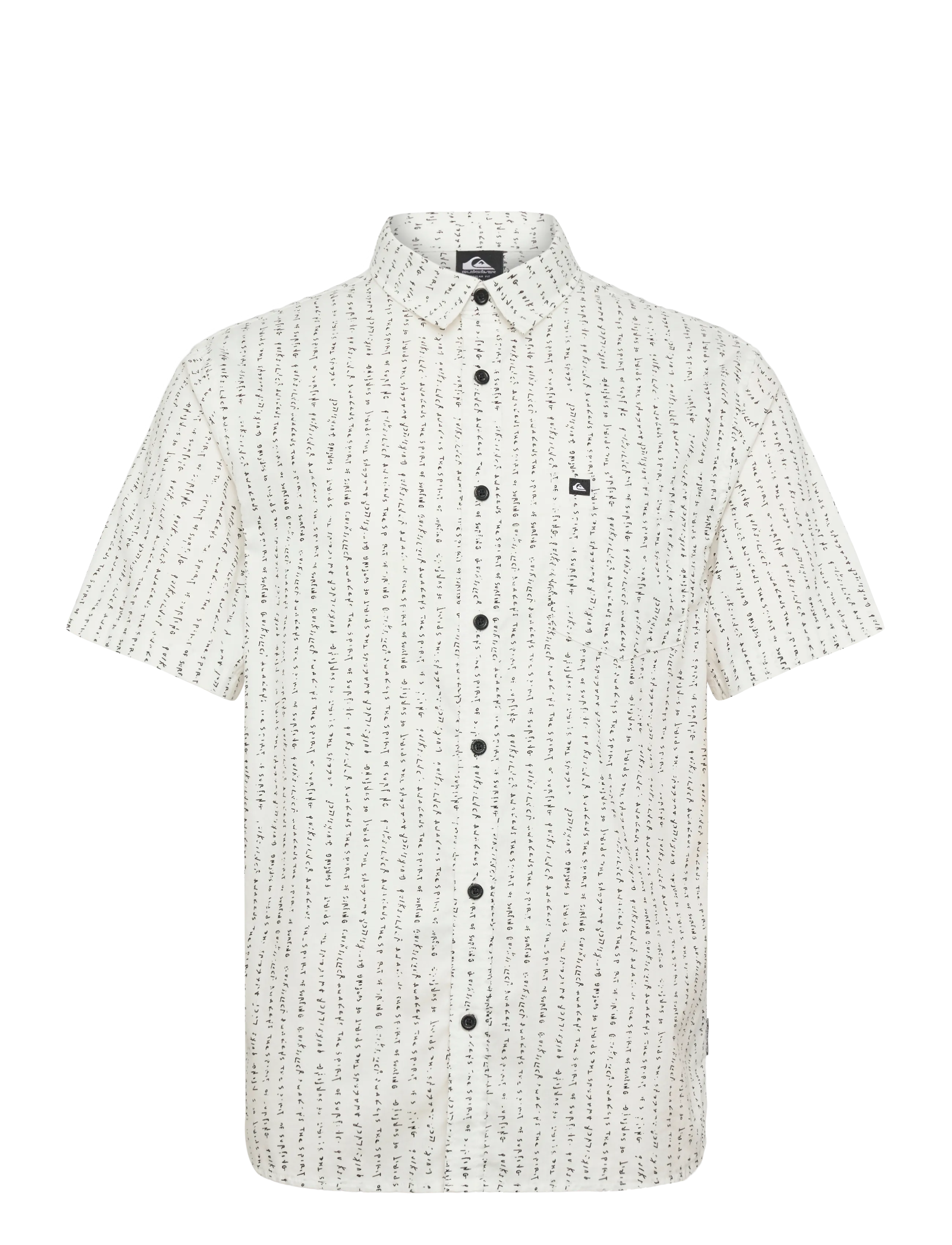 Quiksilver APERO CLASSIC SS - Drabužiai - BONE QUIK THOUGHTS / white