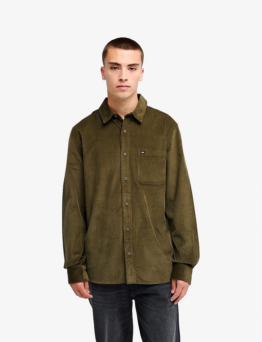 Quiksilver - SMOKE TRAIL CORD - alussärgid ja t-särgid - grape leaf - 0
