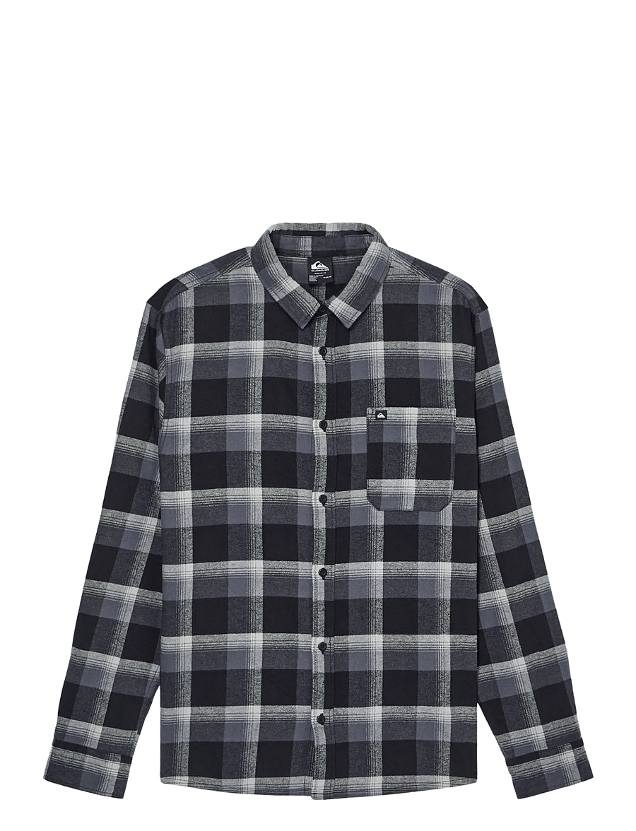 Quiksilver - MOTHERFLY PLAID LS - black motherfly - 1