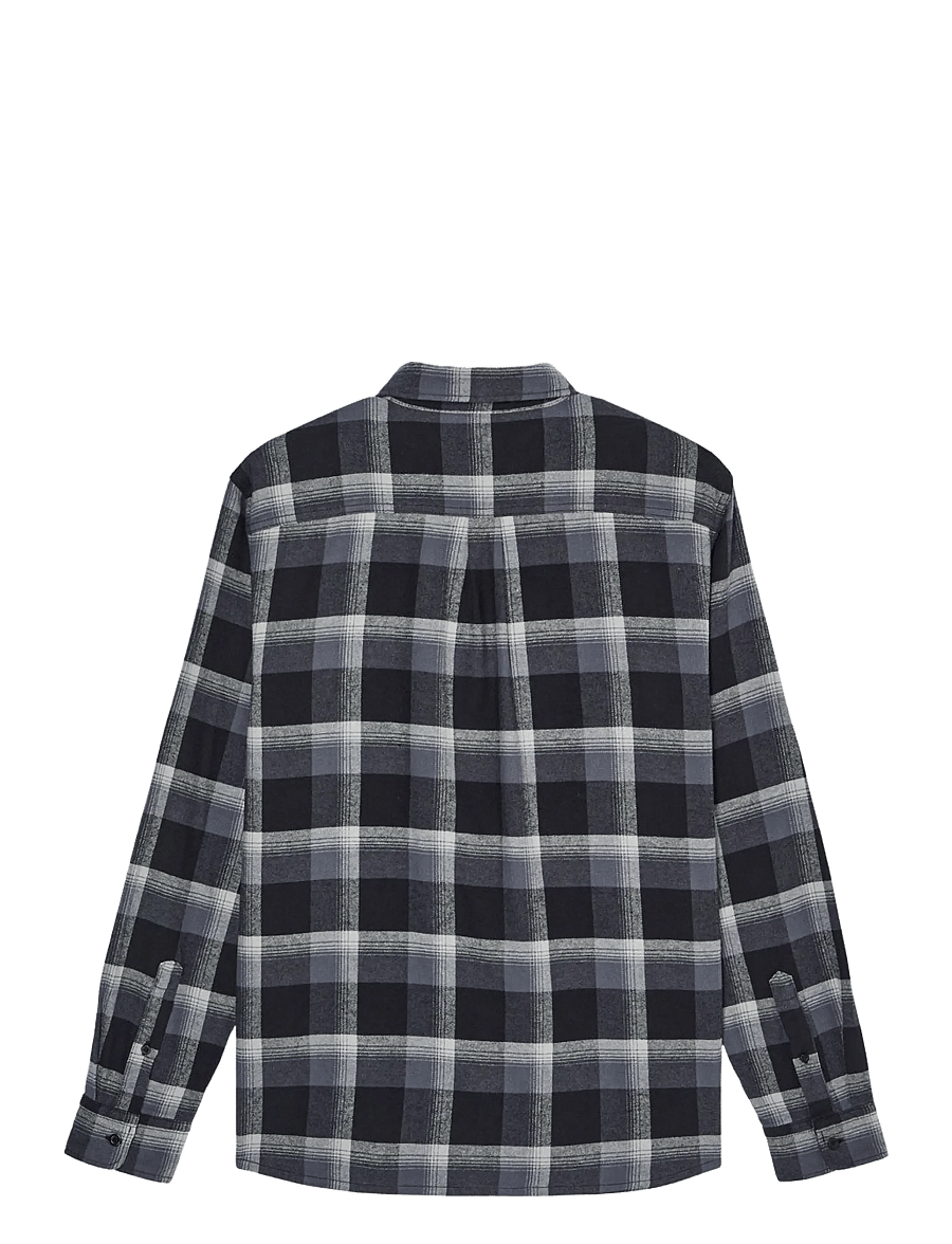 Quiksilver - MOTHERFLY PLAID LS - black motherfly - 2