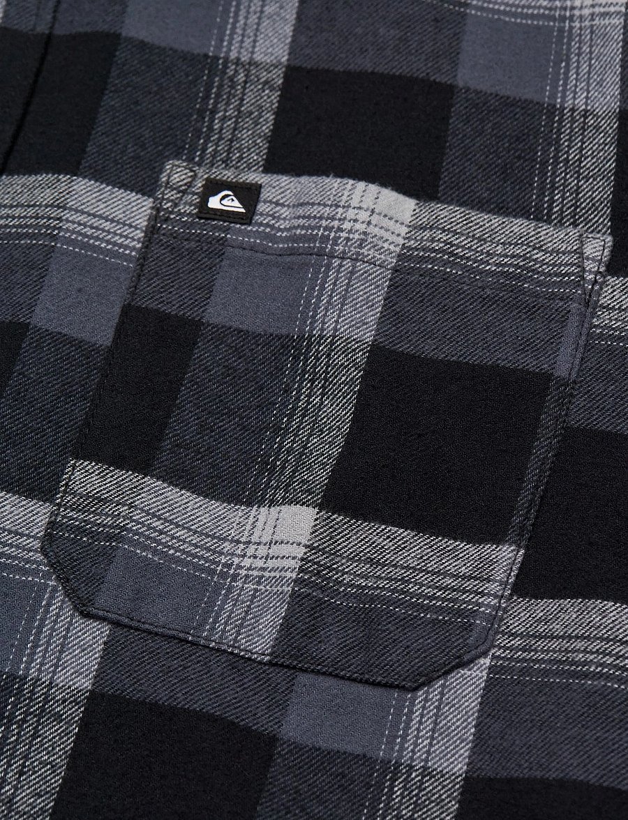 Quiksilver - MOTHERFLY PLAID LS - black motherfly - 5