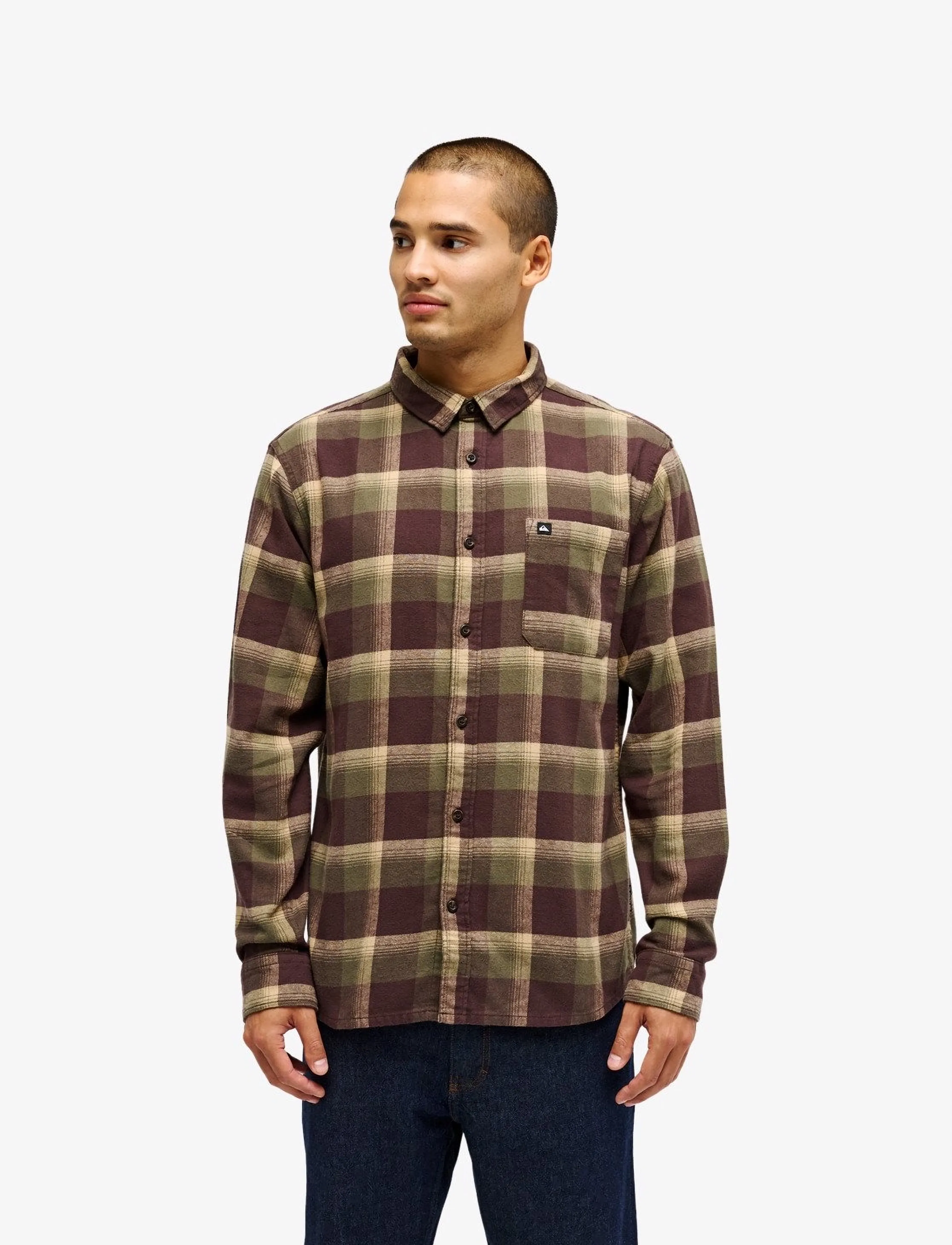Quiksilver MOTHERFLY PLAID LS - Shirts - GRAPE LEAF MOTHERFLY / multi