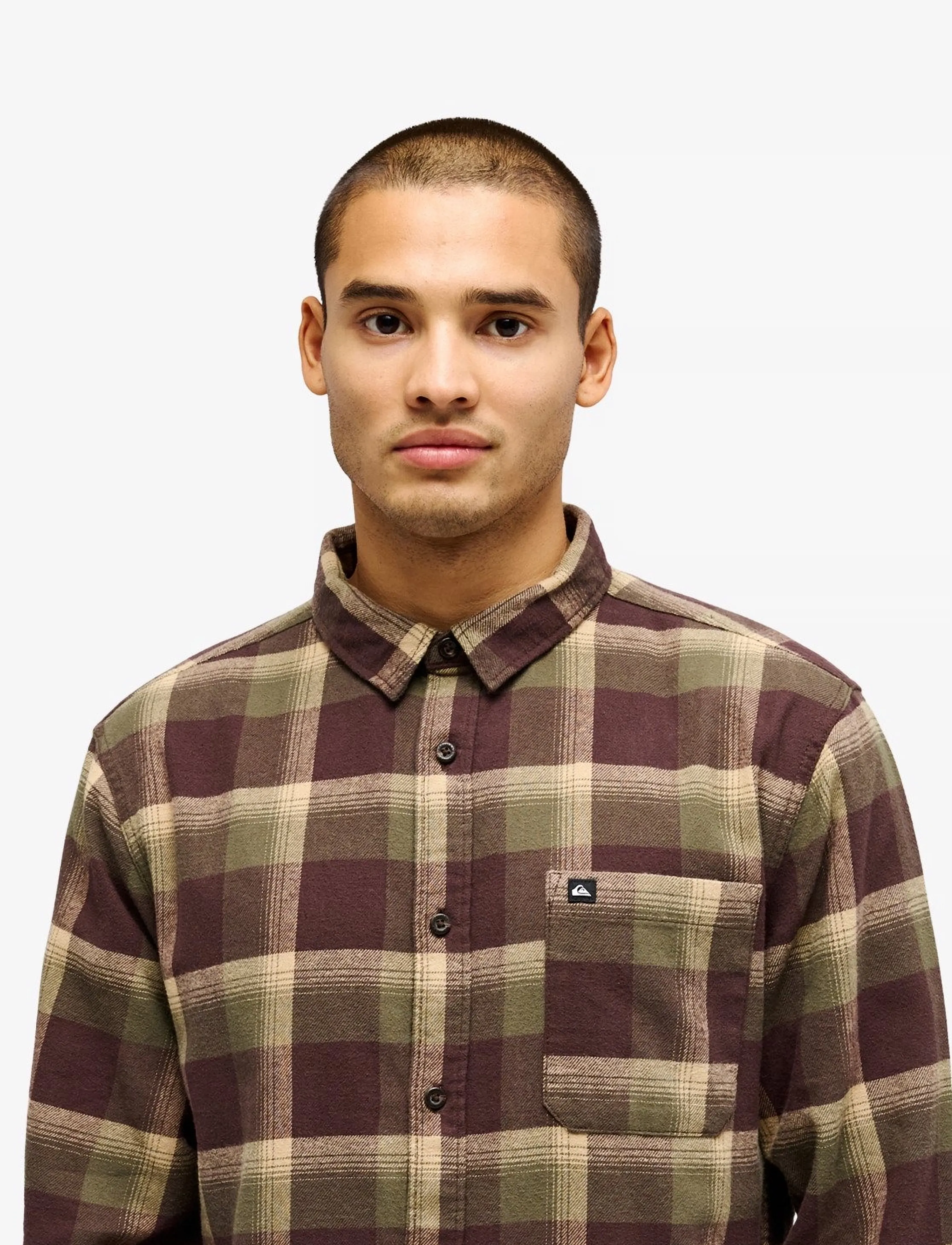 Quiksilver - MOTHERFLY PLAID LS - tops & t-shirts - grape leaf motherfly - 4