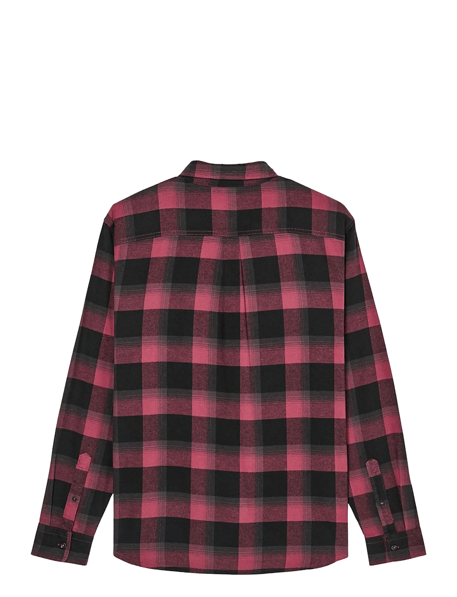 Quiksilver - MOTHERFLY PLAID LS - toppe & t-shirts - oxblood red motherfly - 2