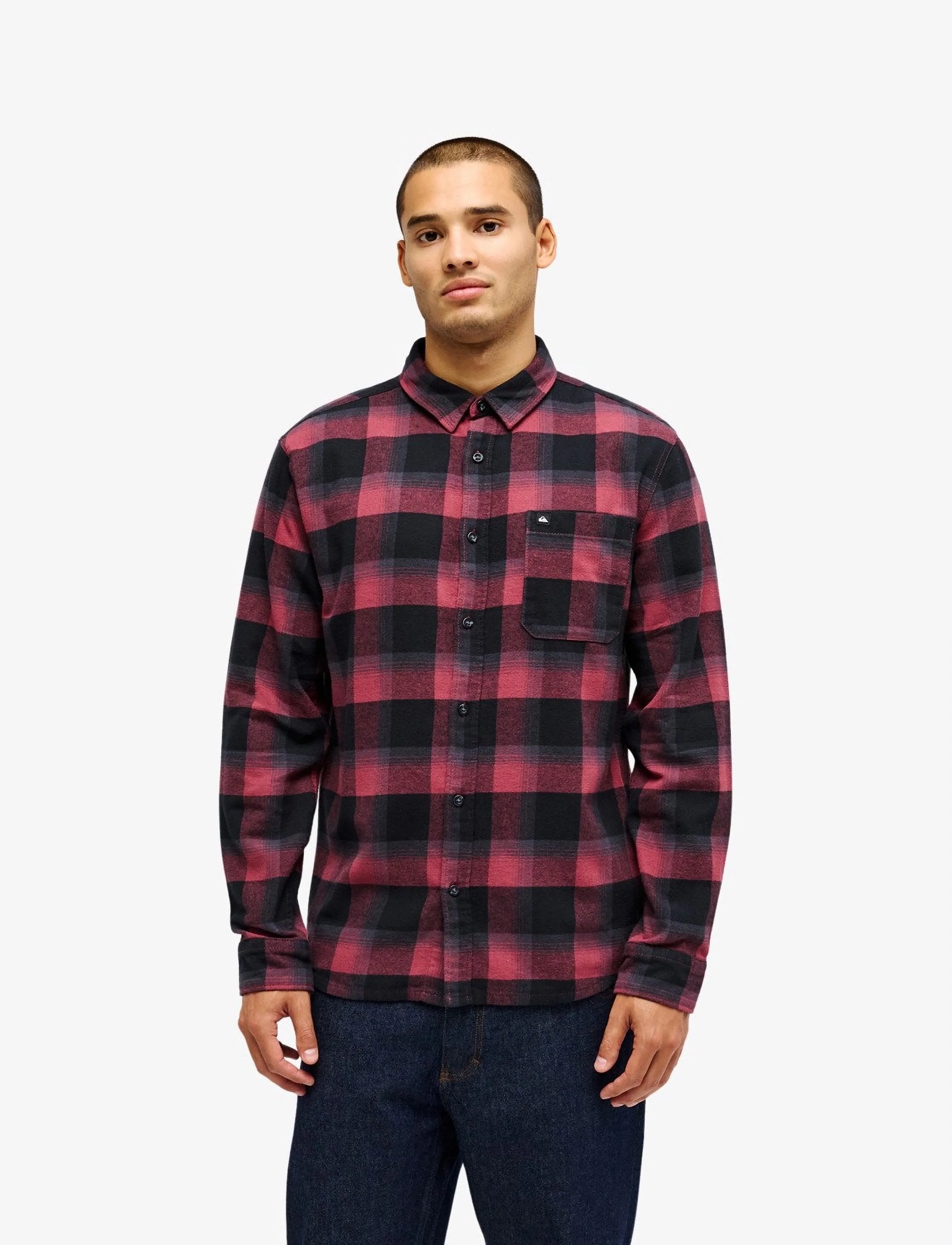 Quiksilver MOTHERFLY PLAID LS - Shirts - OXBLOOD RED MOTHERFLY / red