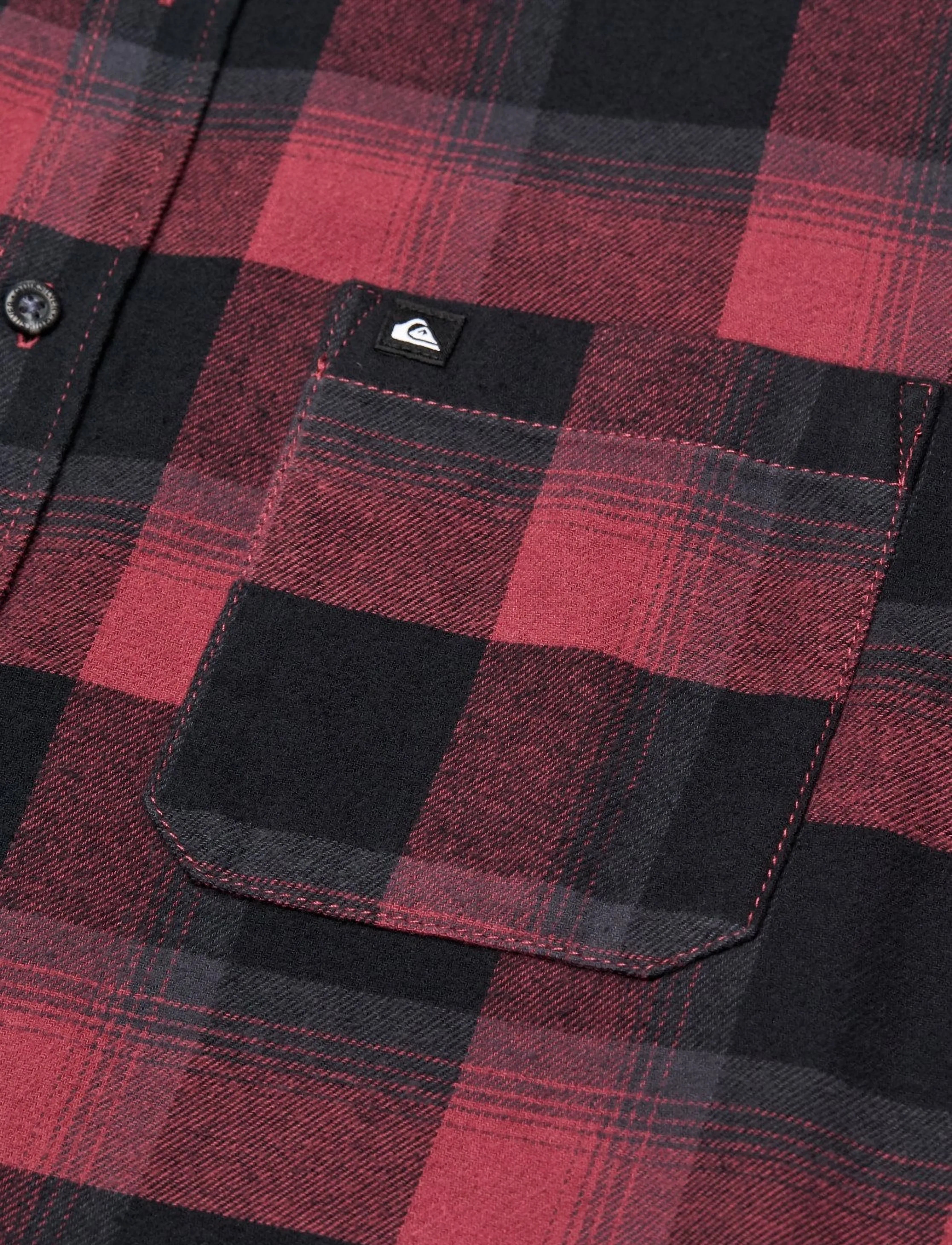 Quiksilver - MOTHERFLY PLAID LS - tops & t-shirts - oxblood red motherfly - 5