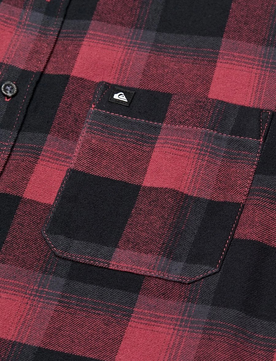 Quiksilver - MOTHERFLY PLAID LS - toppe & t-shirts - oxblood red motherfly - 5