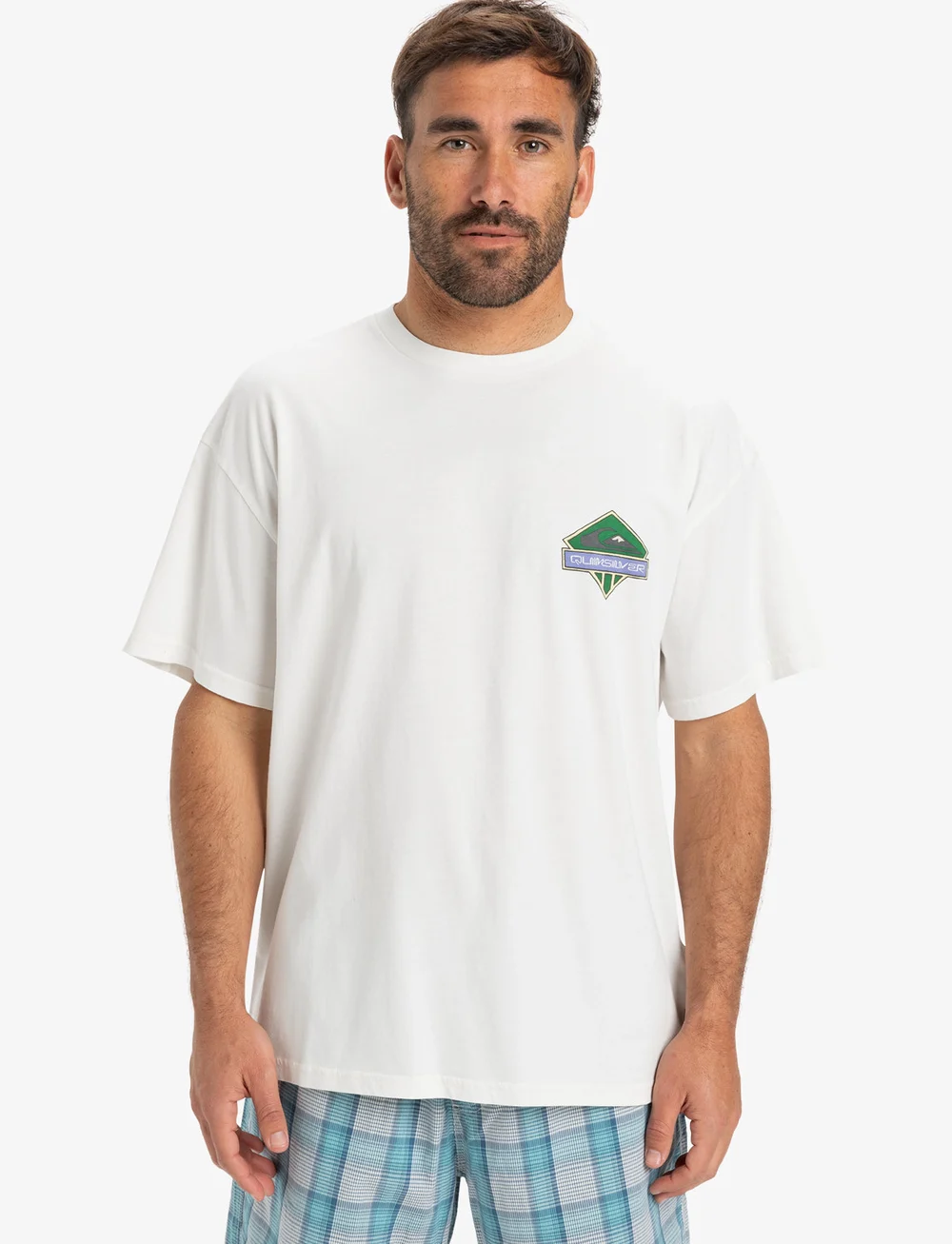 Quiksilver - GH QS CRYSTAL JET SS - oberteile & t-shirts - snow white - 0