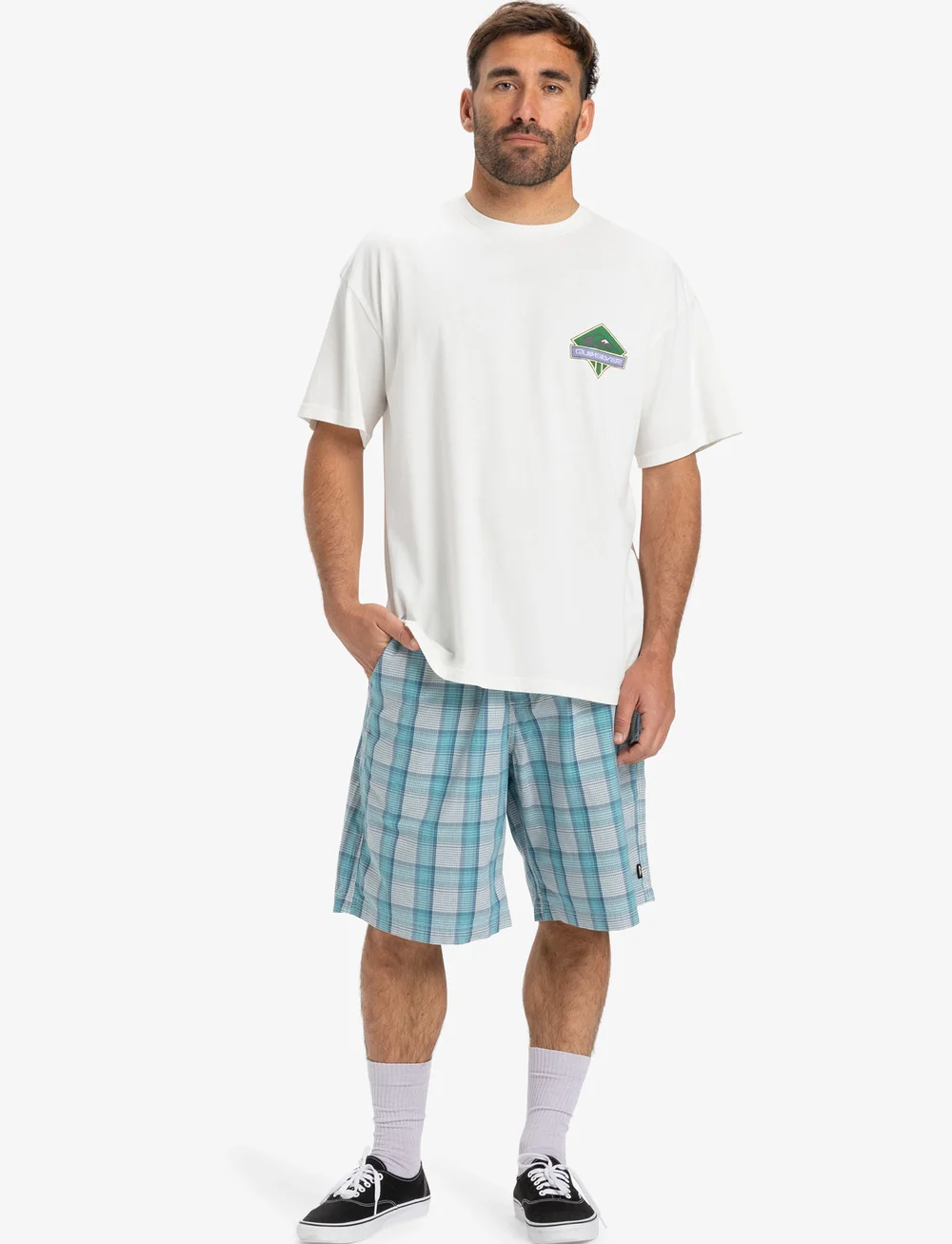 Quiksilver - GH QS CRYSTAL JET SS - oberteile & t-shirts - snow white - 4