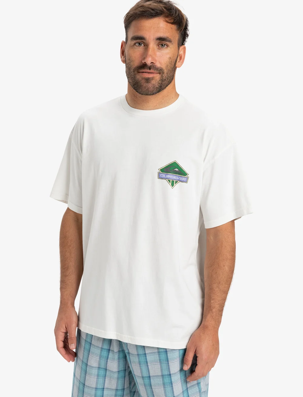 Quiksilver - GH QS CRYSTAL JET SS - oberteile & t-shirts - snow white - 5
