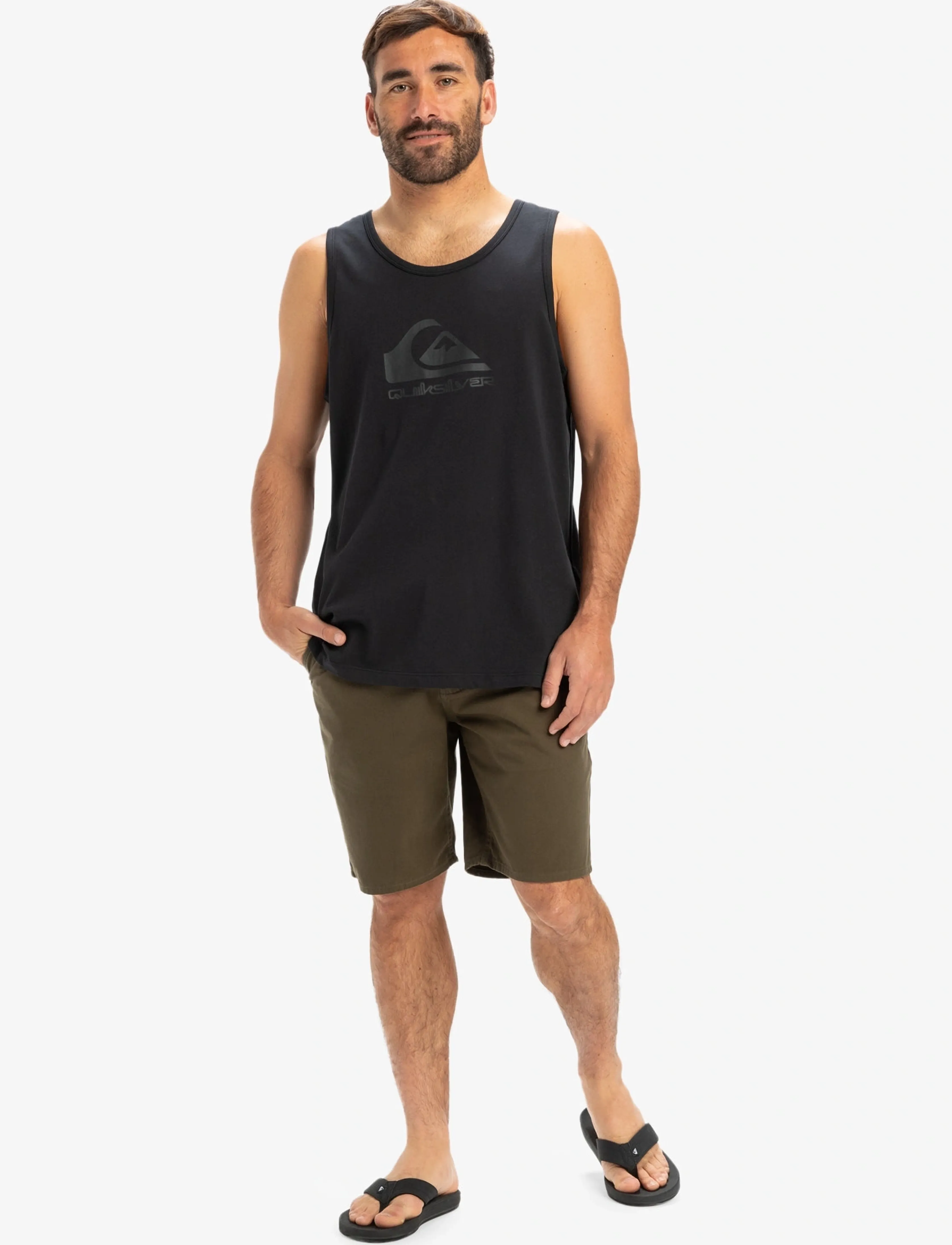 Quiksilver - EV COMP LOGO TANK - lägsta priserna - black - 4