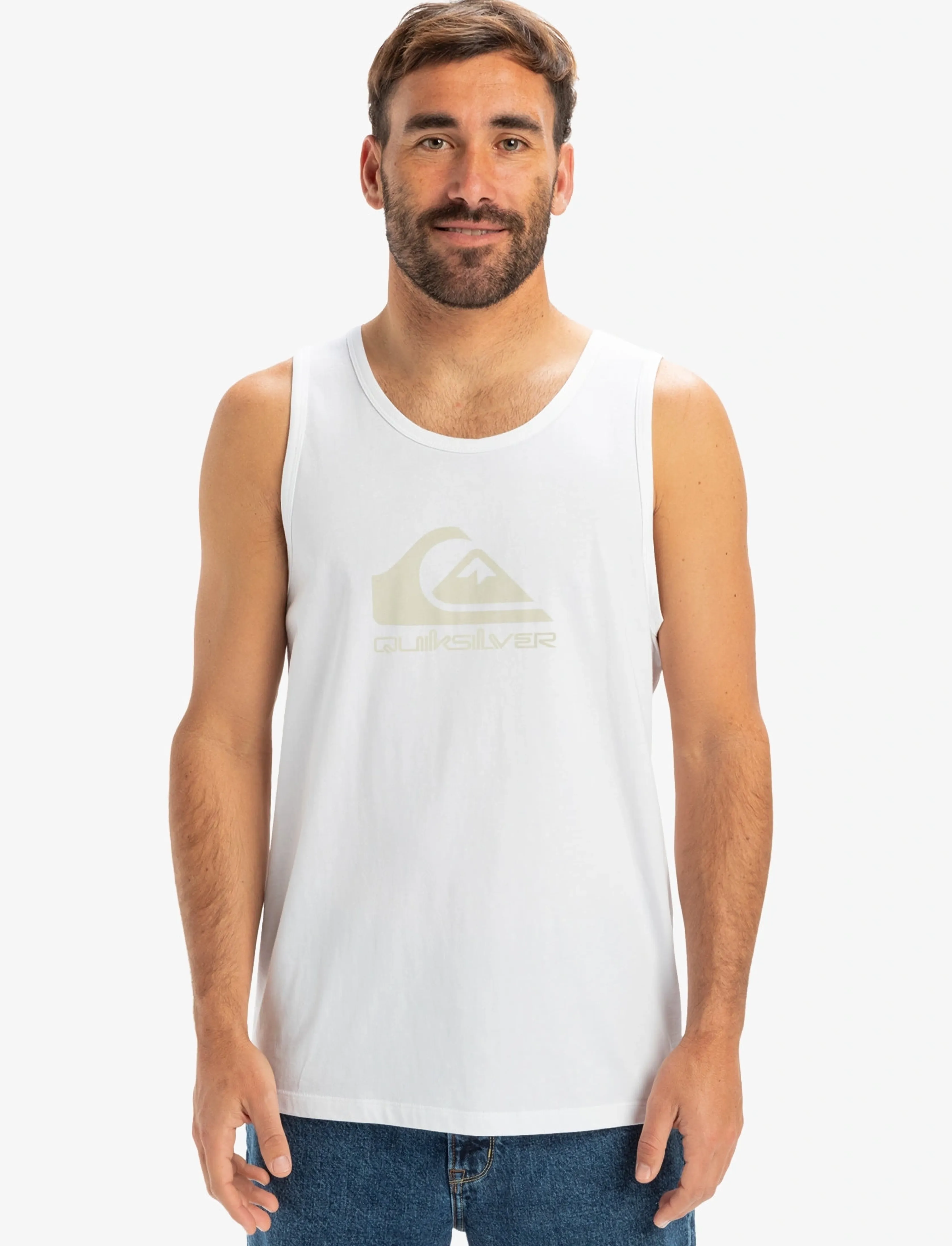 Quiksilver EV COMP LOGO TANK - T-shirts - WHITE / white