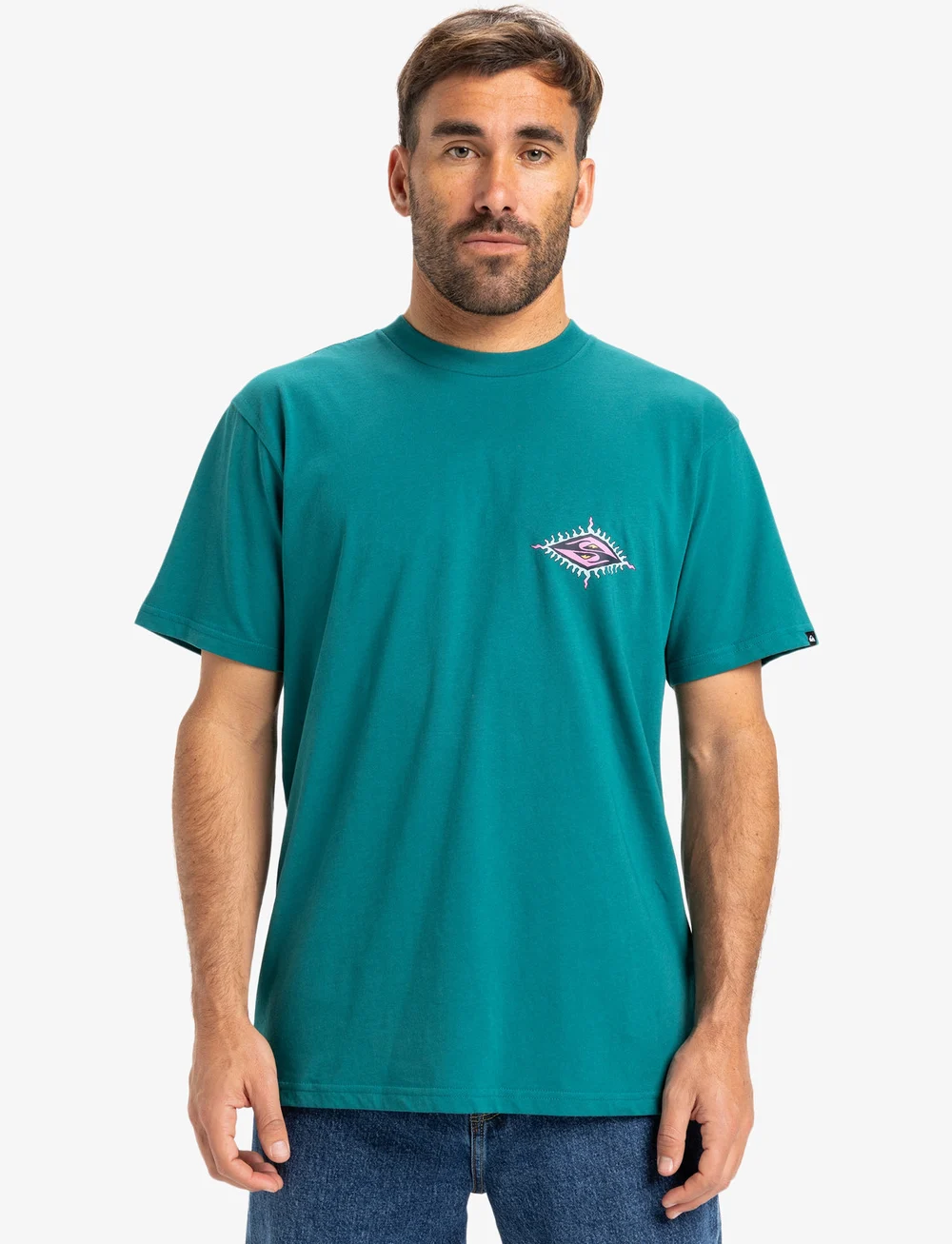 Quiksilver - EV BEACH BLAST SS - tops & t-shirts - teal green - 0