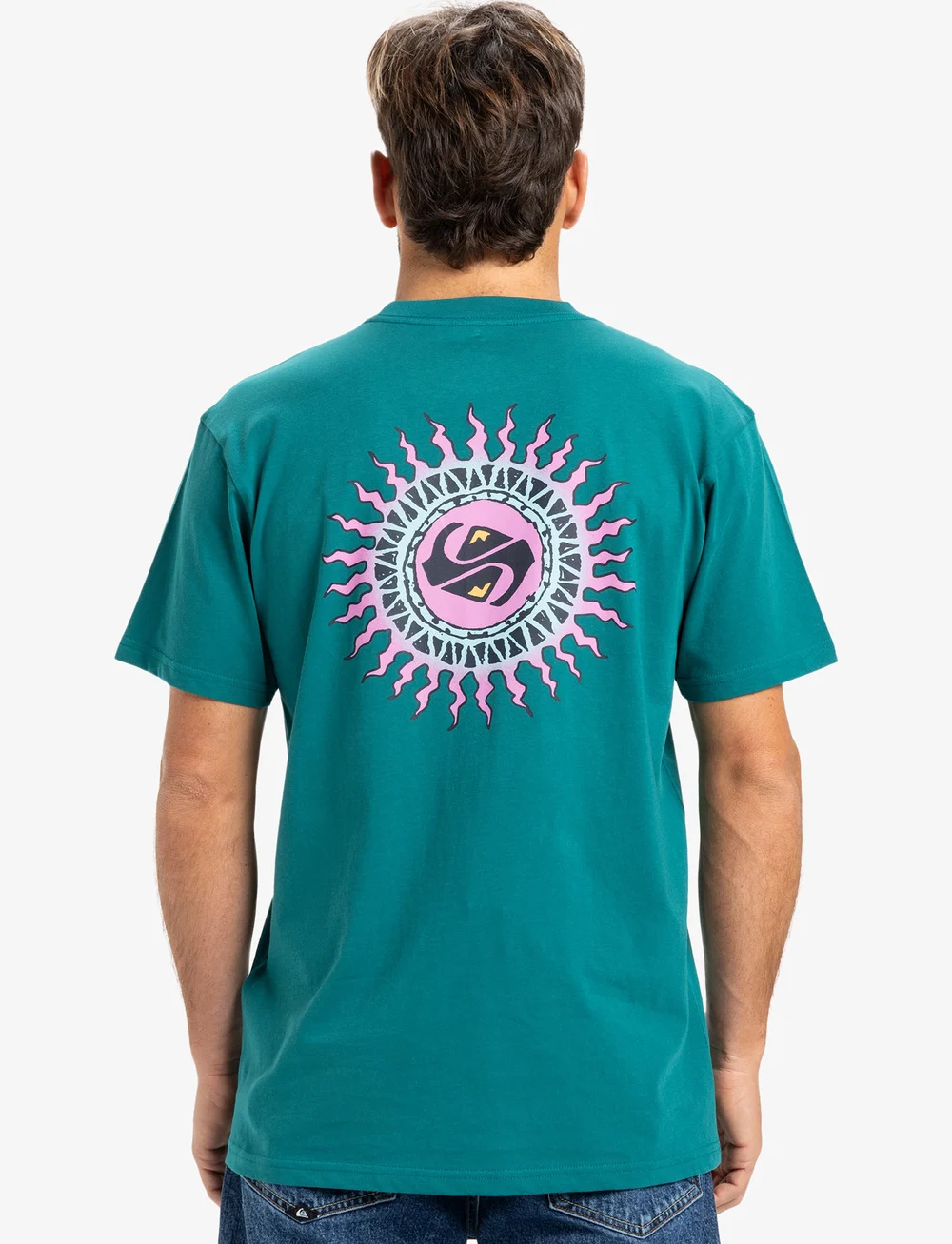 Quiksilver - EV BEACH BLAST SS - tops & t-shirts - teal green - 3