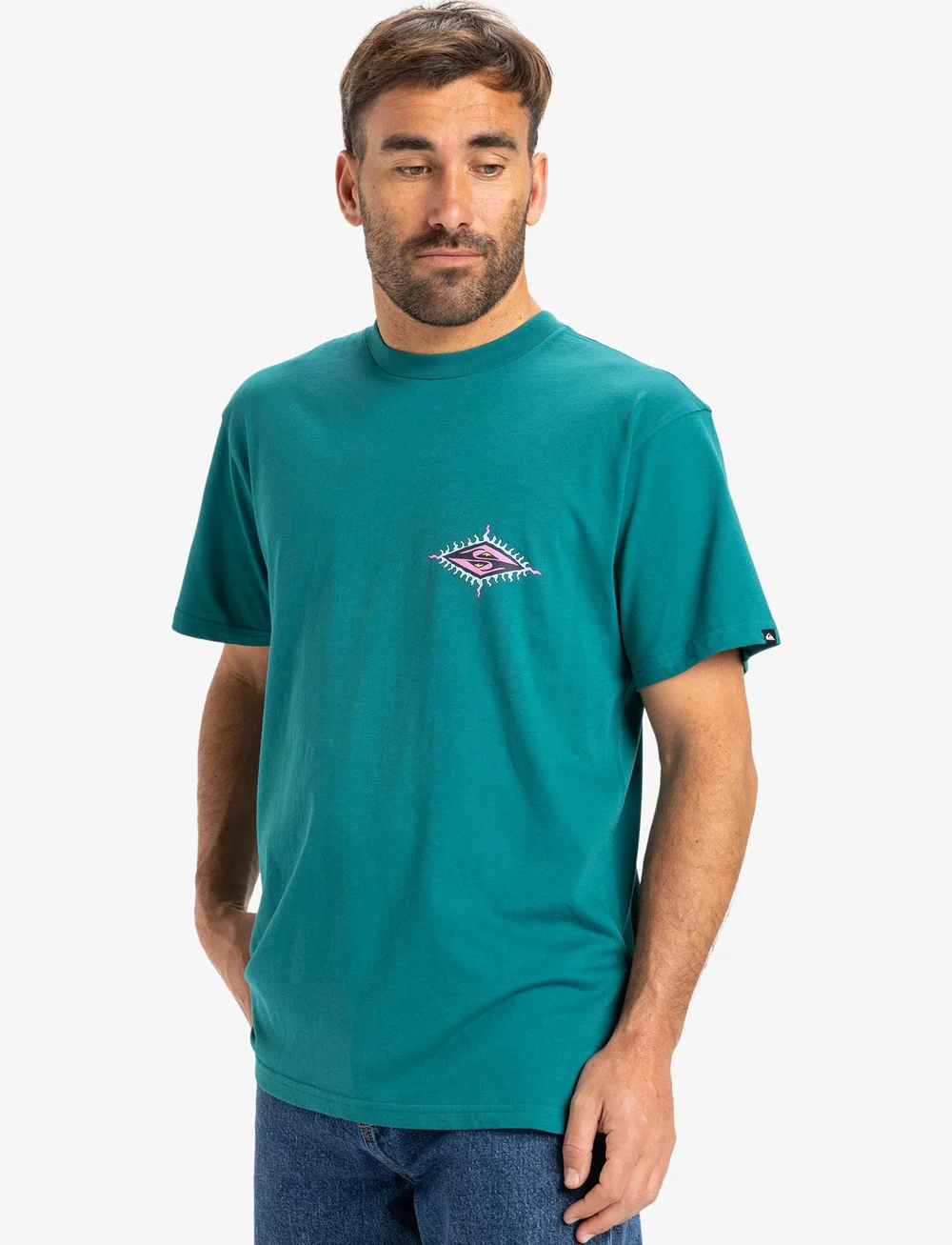 Quiksilver - EV BEACH BLAST SS - tops & t-shirts - teal green - 5