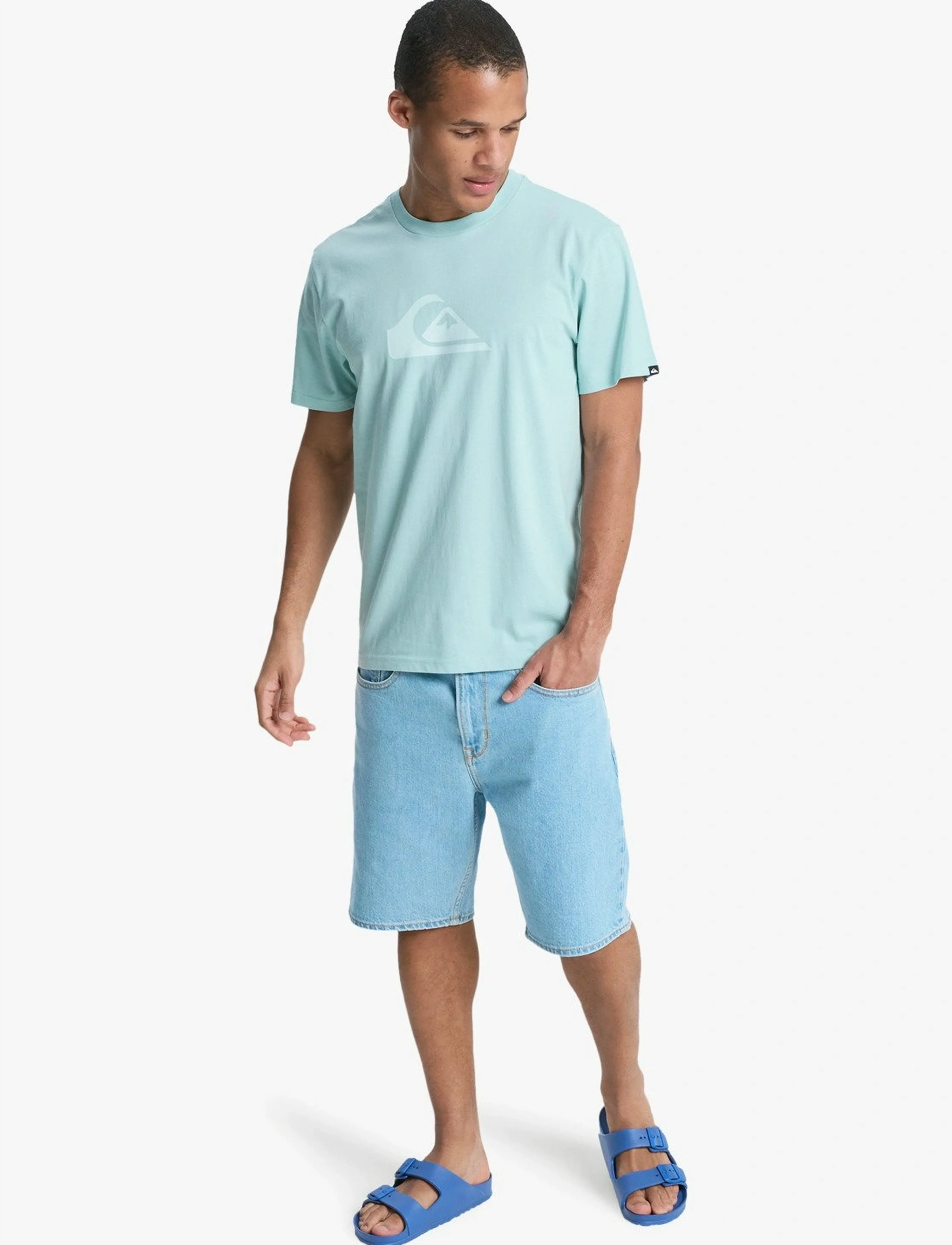 Quiksilver - EV COMP LOGO SS - madalaimad hinnad - blue haze - 4